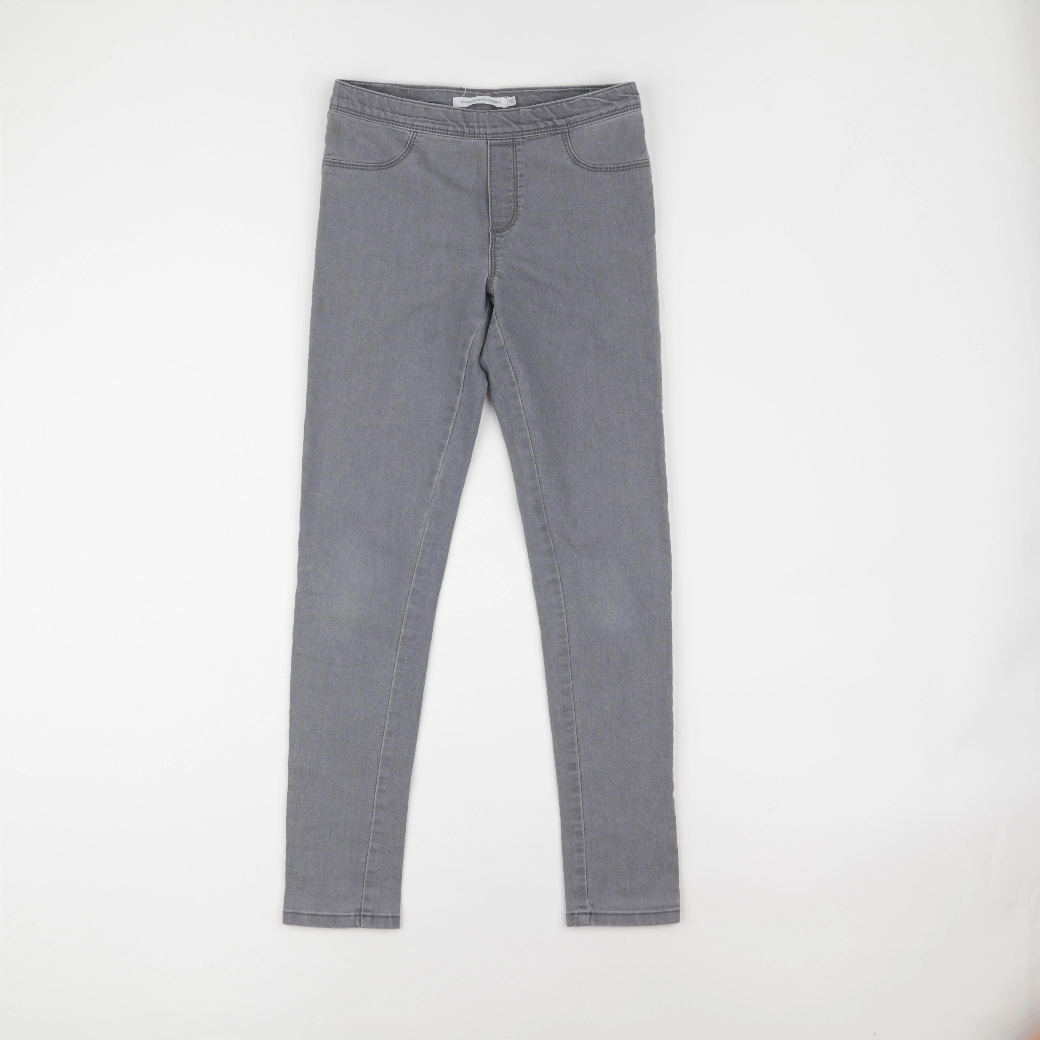 Monoprix - jegging gris - 10 ans
