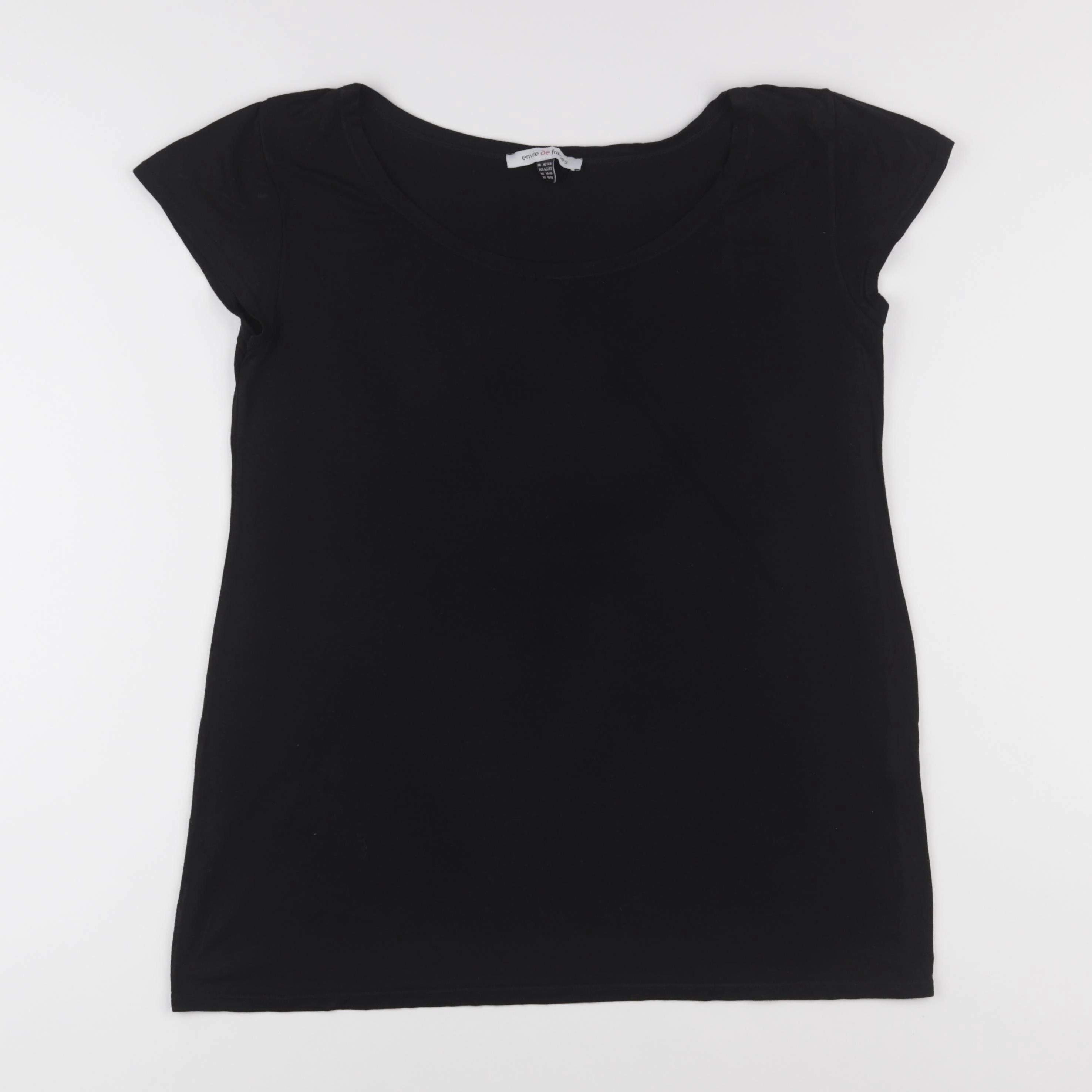 Envie de fraise - tee-shirt grossesse noir - 42 à 44