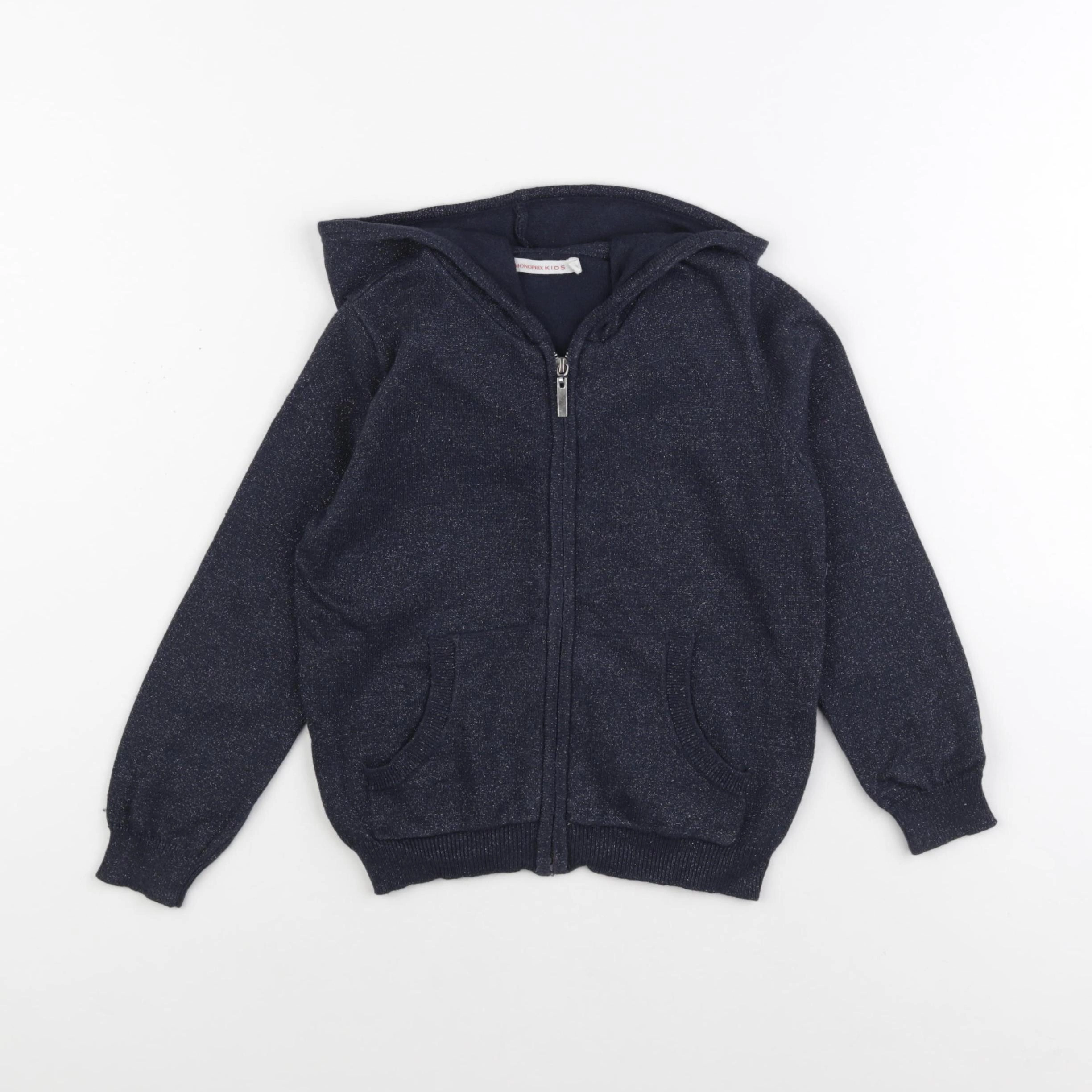 Monoprix - gilet bleu, argent - 4 ans