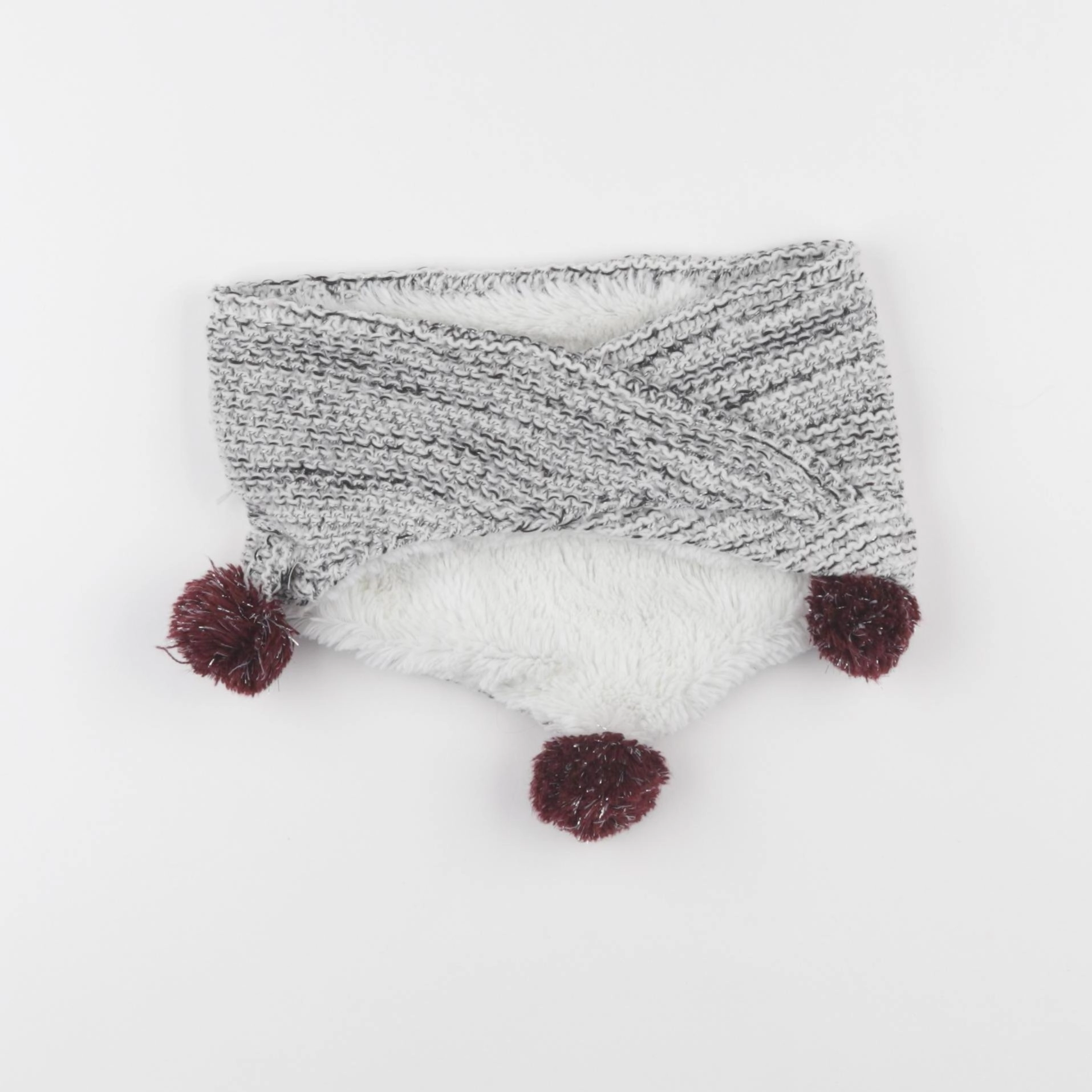 IKKS - tour de cou gris - 12/14 ans