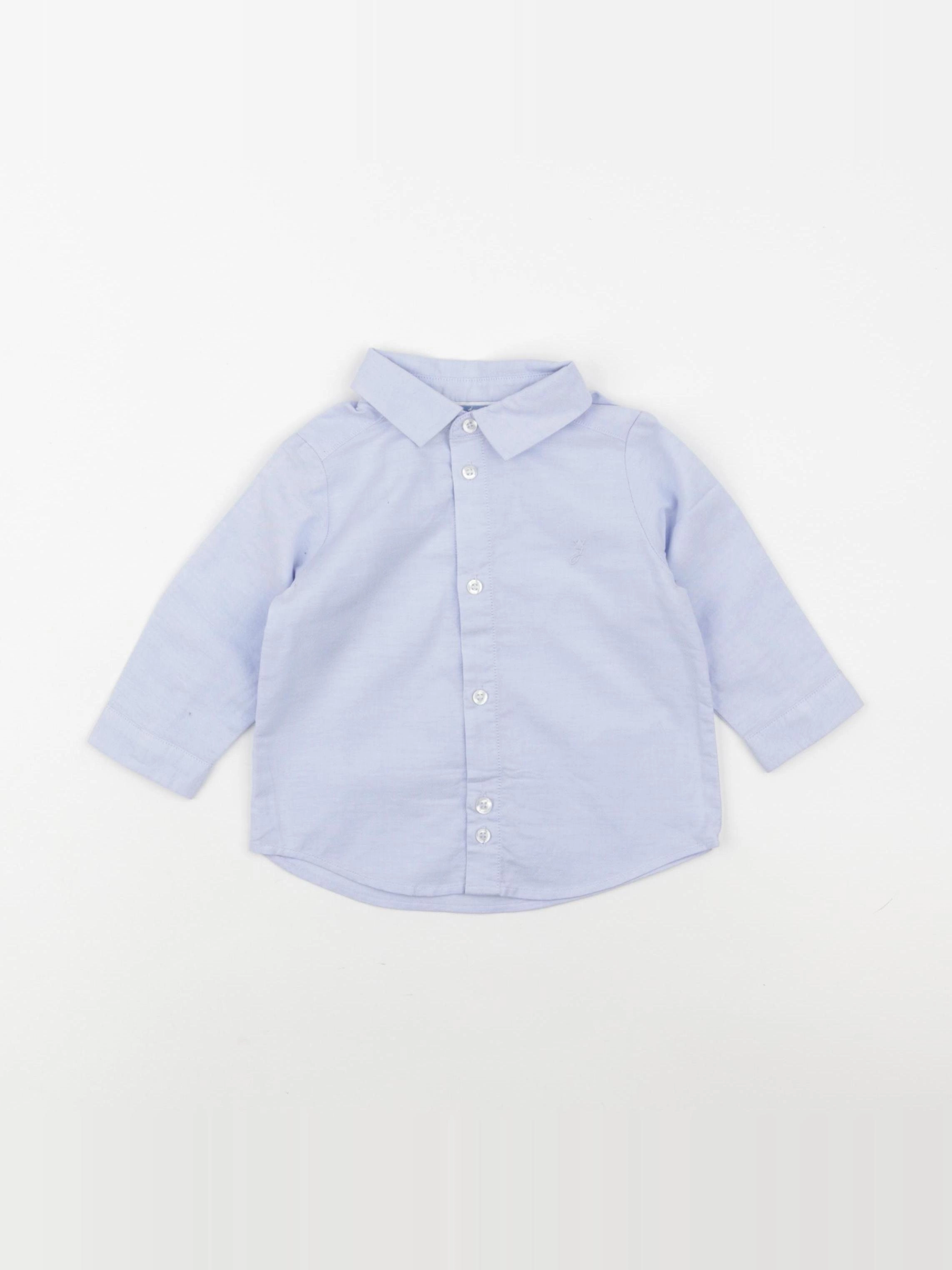 Jacadi - chemise bleu - 6 mois