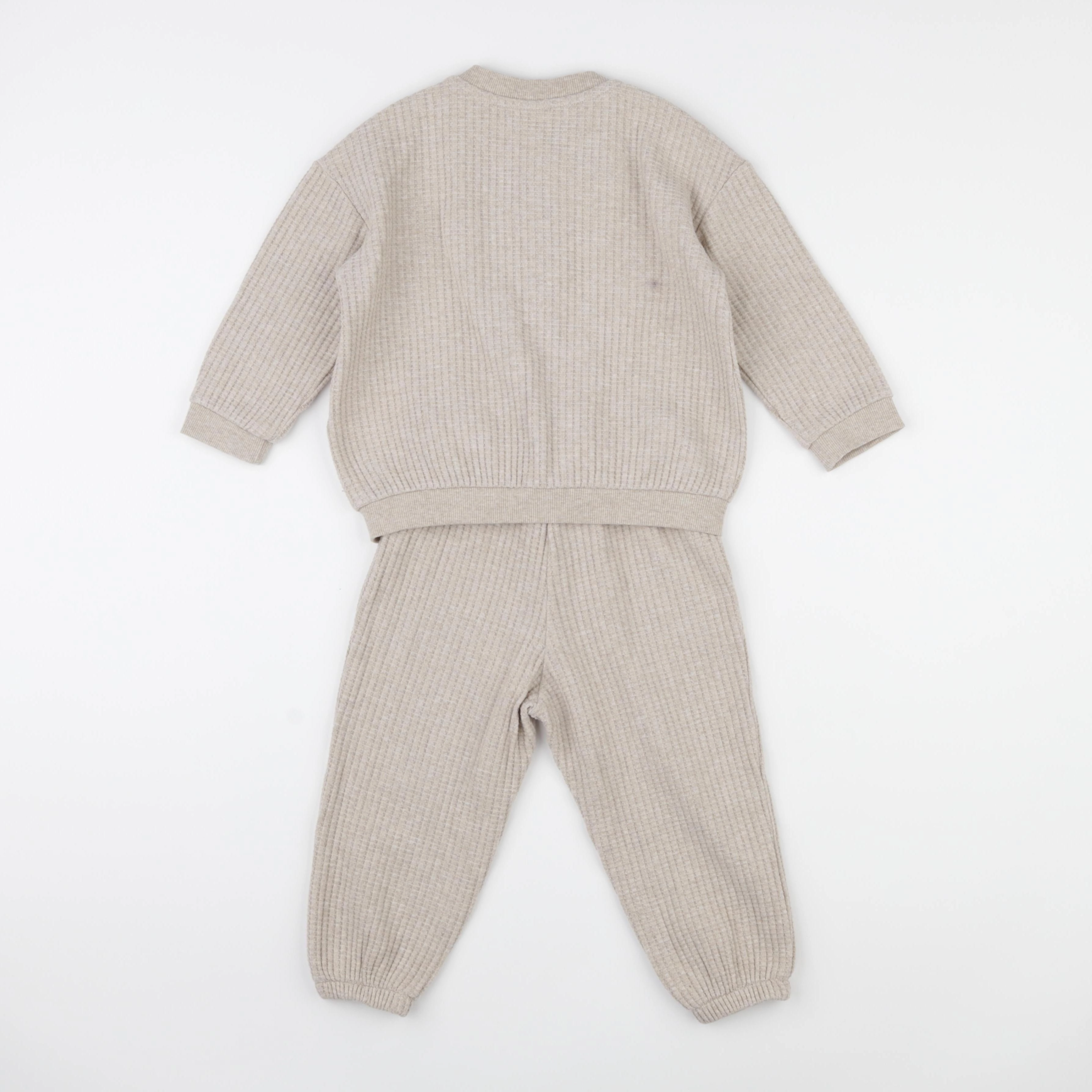 H&M - ensemble beige - 18/24 mois