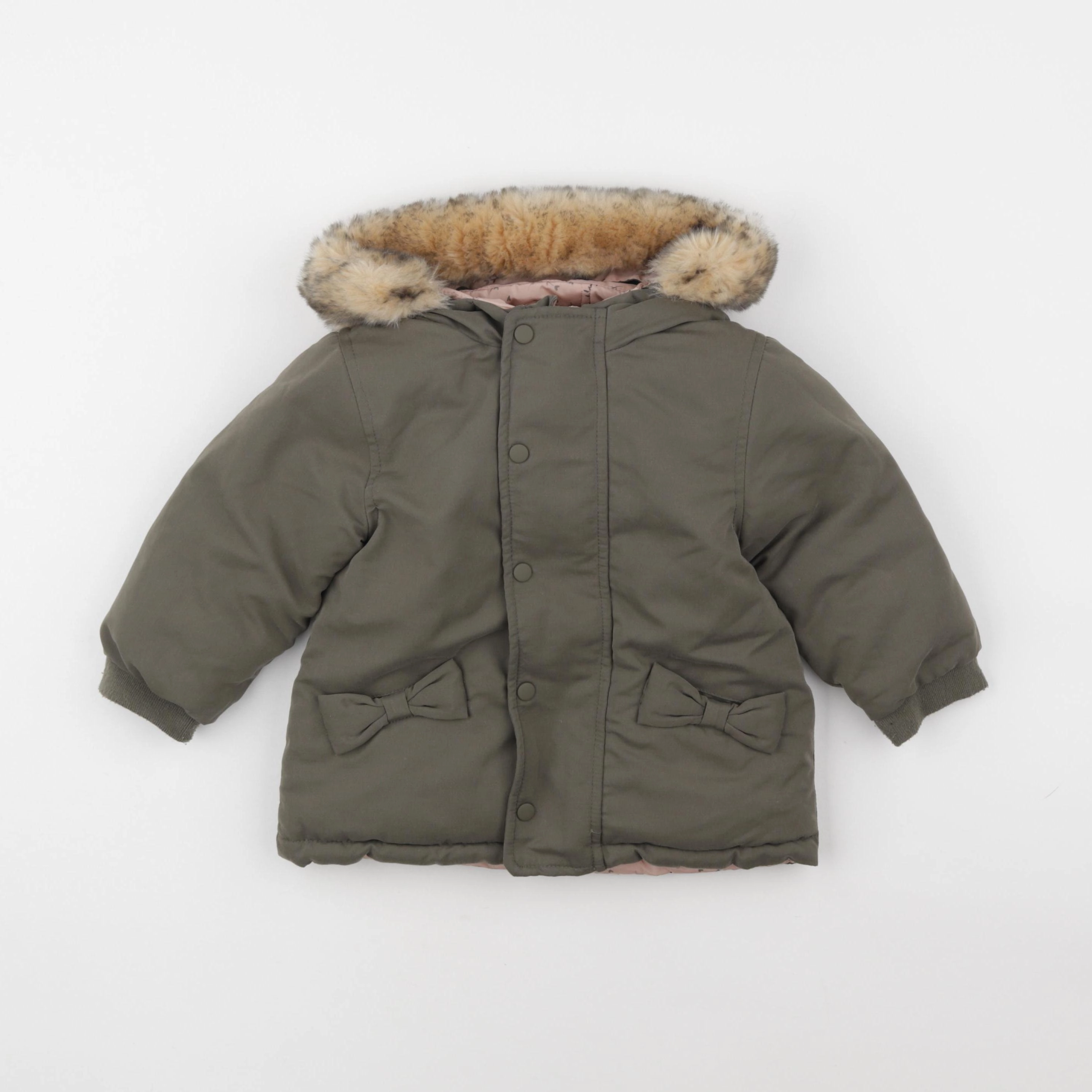 Vertbaudet - manteau vert - 2 ans