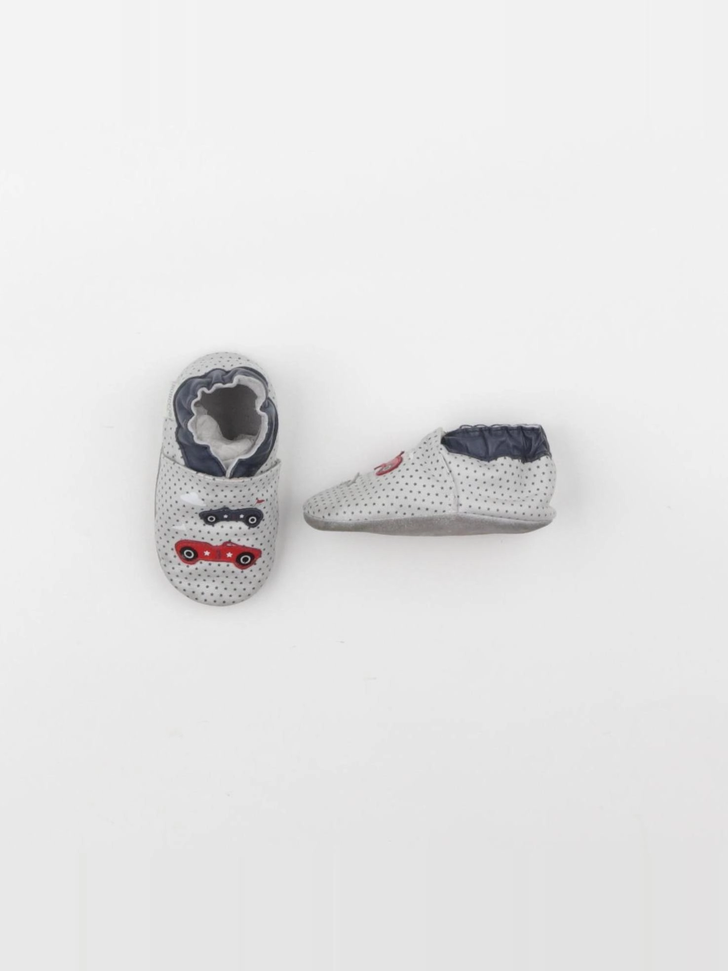 Robeez - chaussons blanc, bleu - pointure 18/19