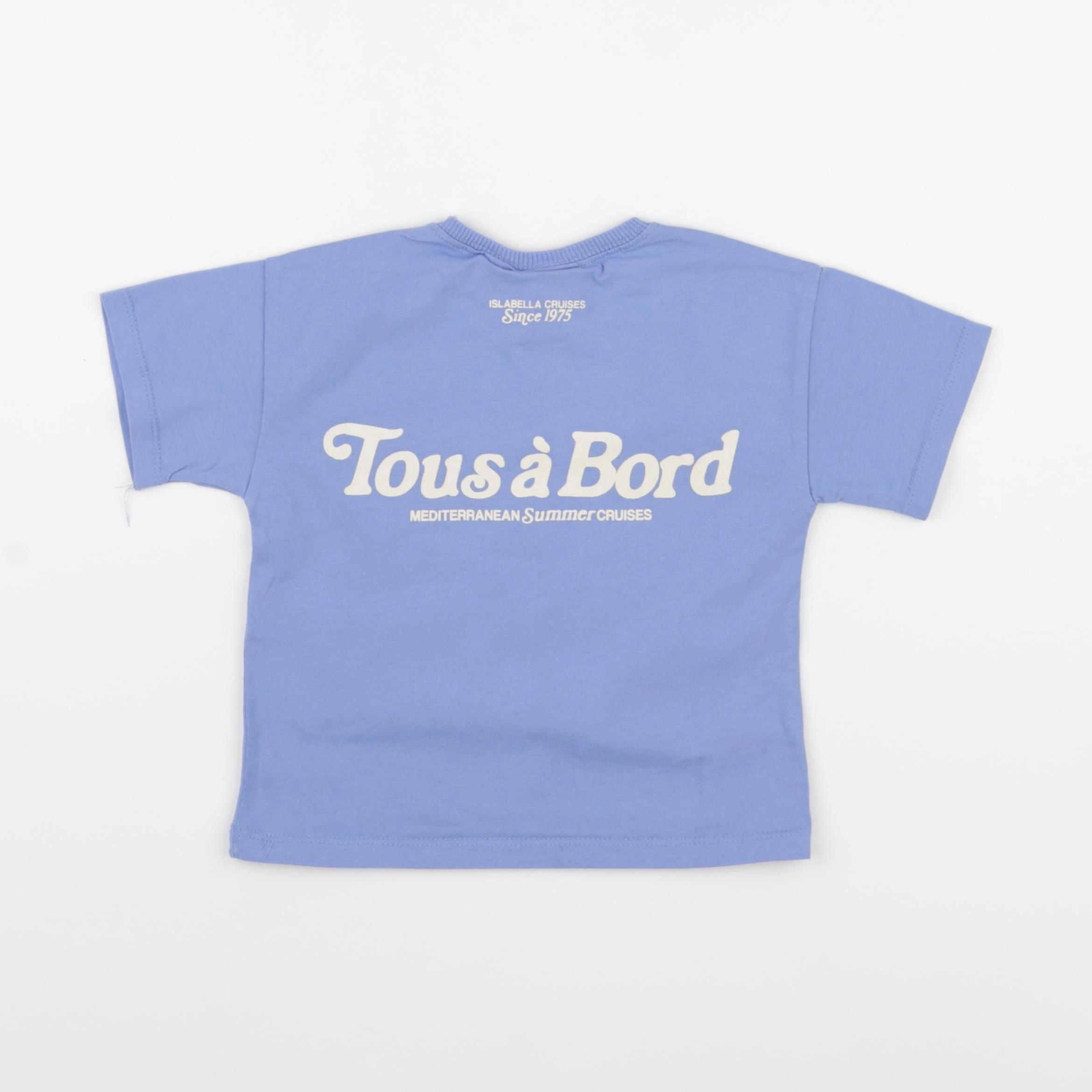 Zara - tee-shirt bleu - 1 an à 2 ans