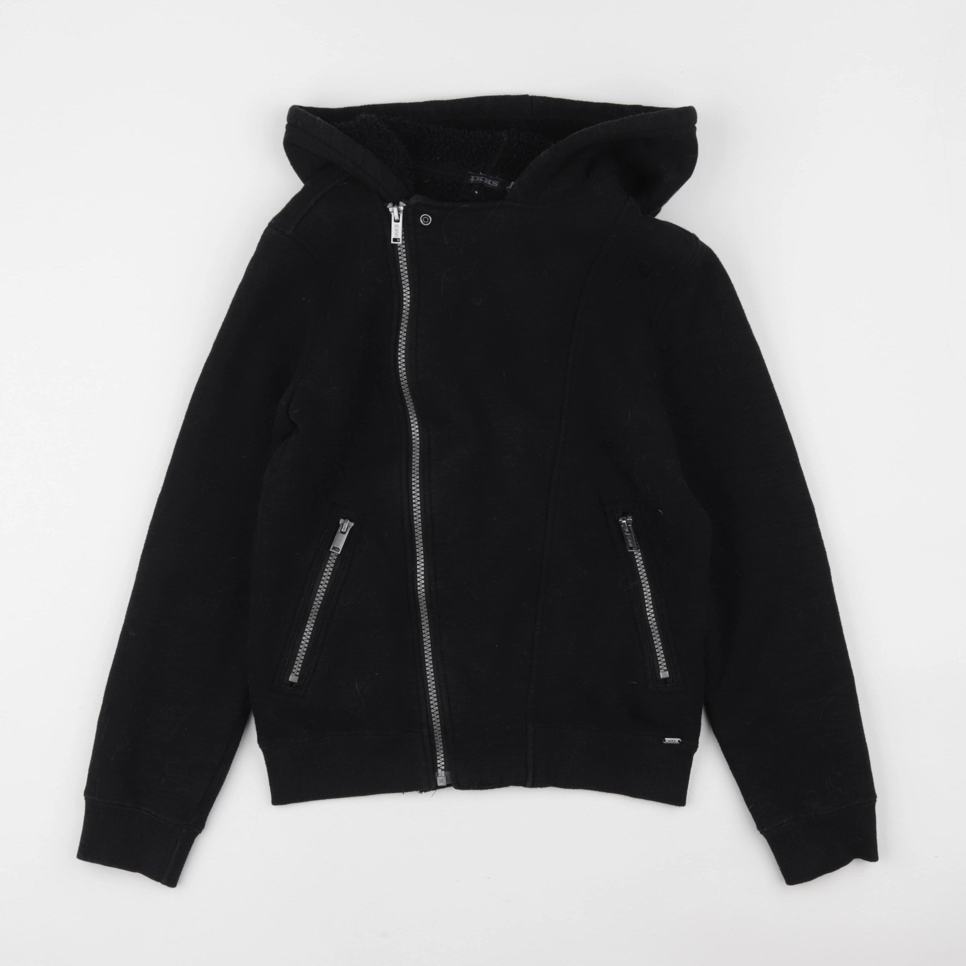 IKKS - veste doublé, imprimé au dos noir - 12 ans