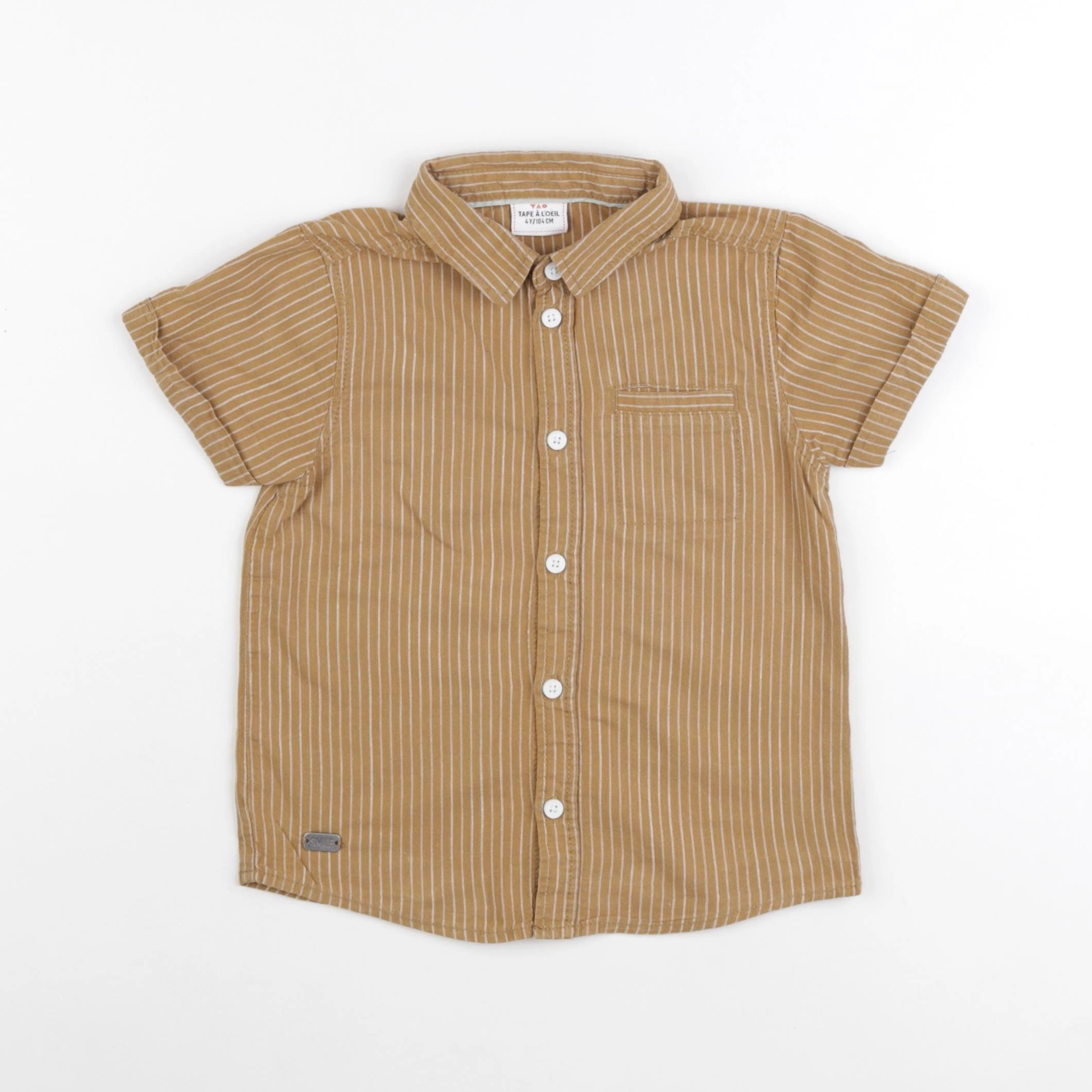 Tape à l'oeil - chemise marron - 4 ans