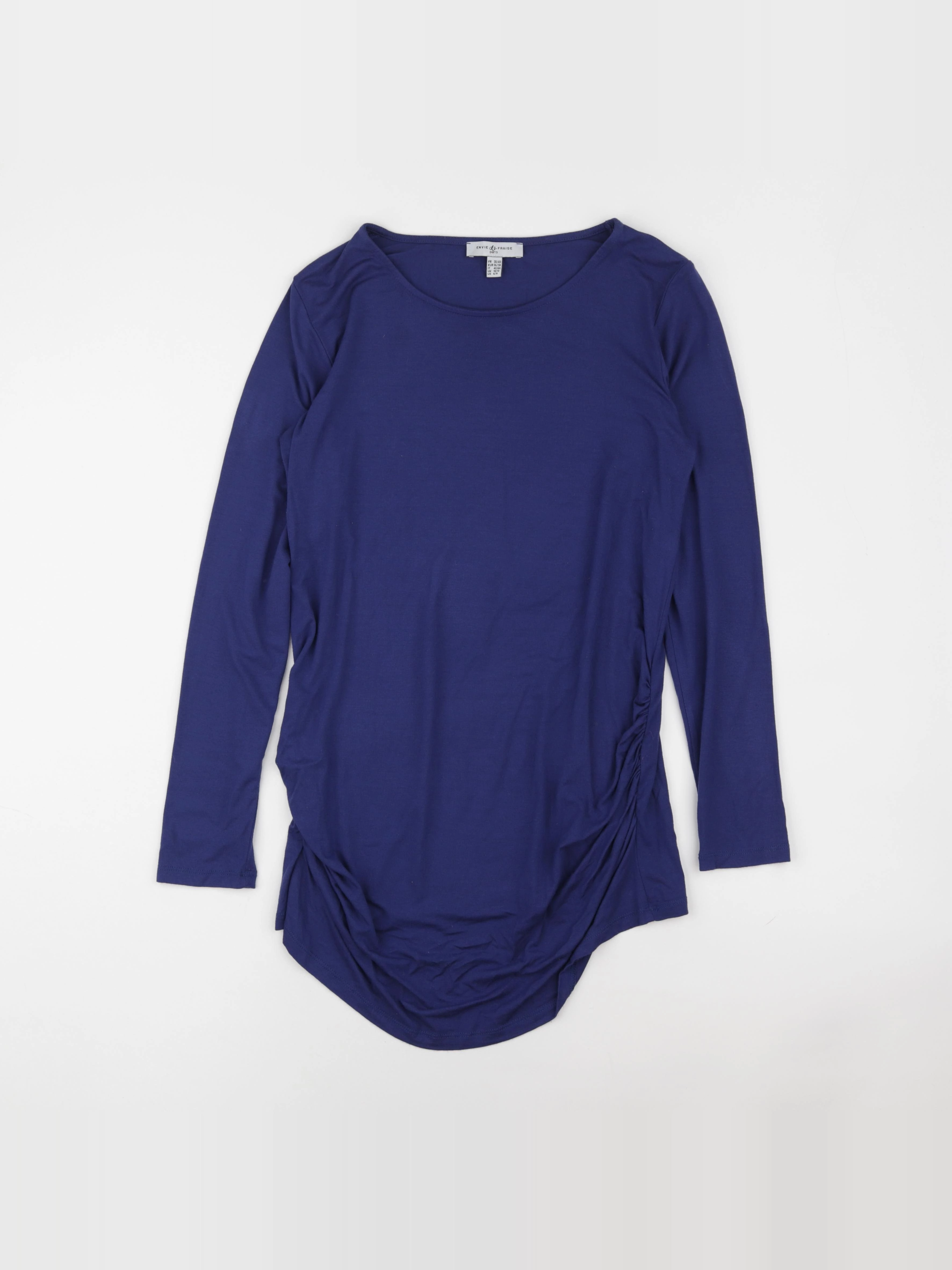 Envie de fraise - tee-shirt grossesse bleu - 38 à 40