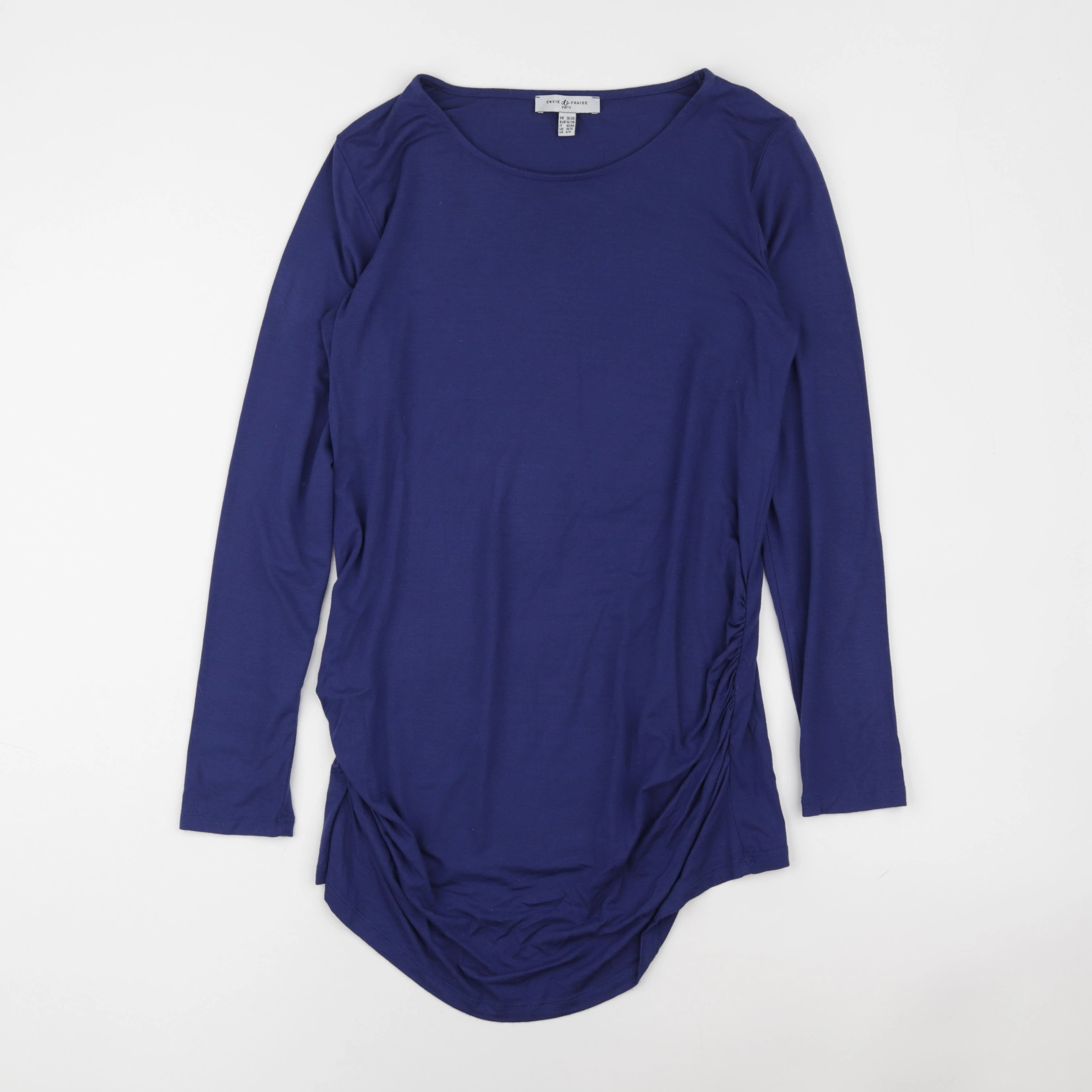 Envie de fraise - tee-shirt grossesse bleu - 38 à 40