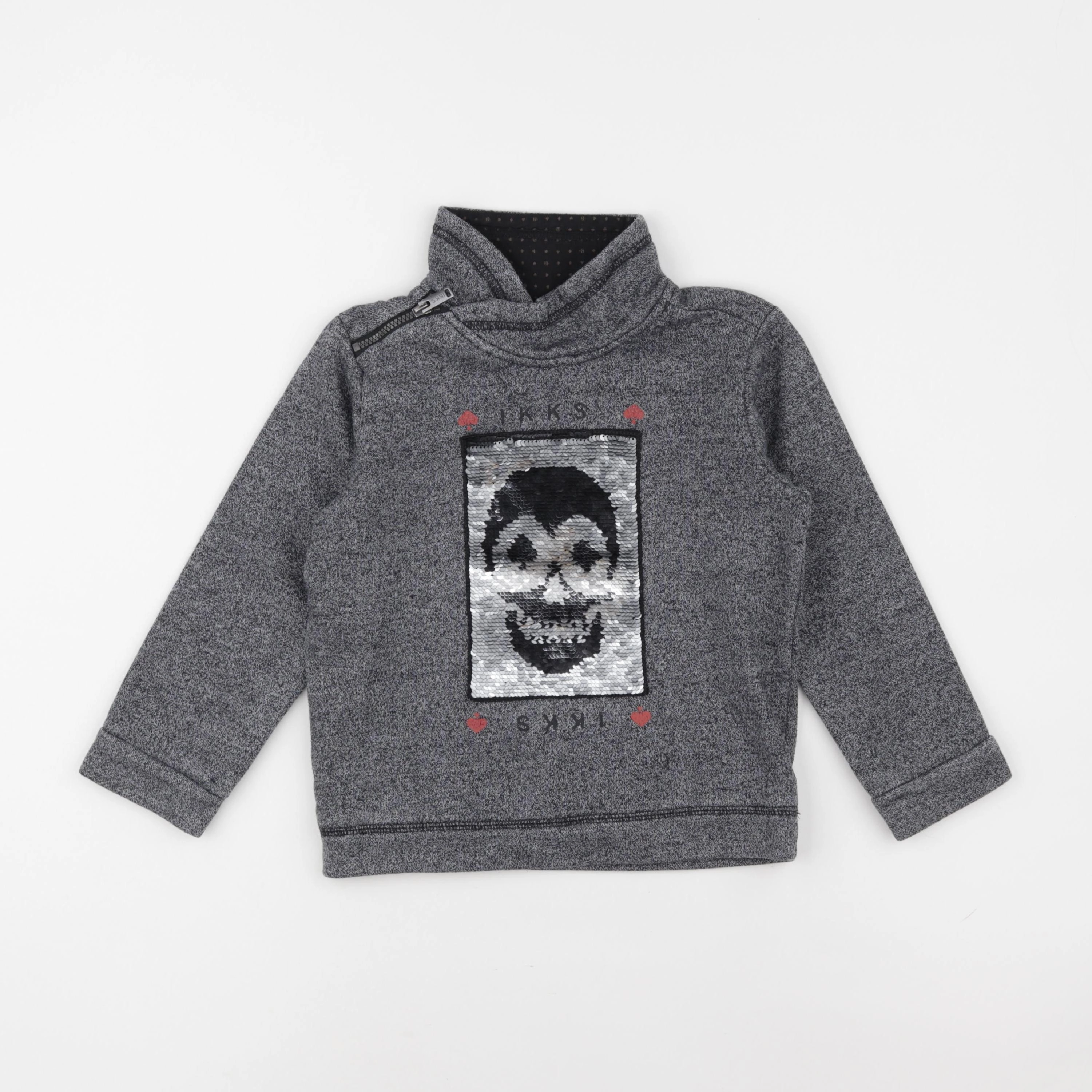 IKKS - pull gris - 5 ans