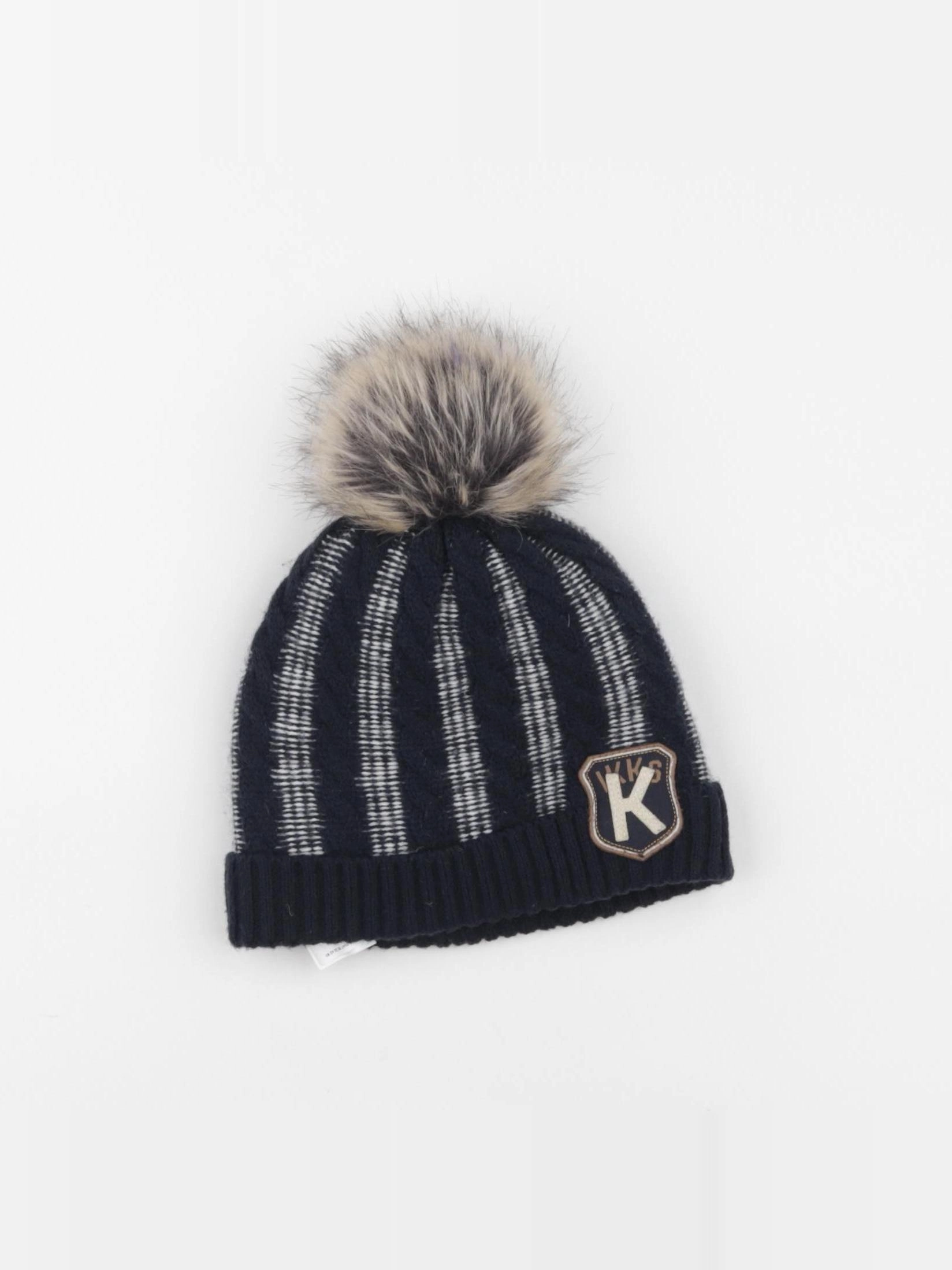 IKKS - bonnet bleu - 3/4 ans
