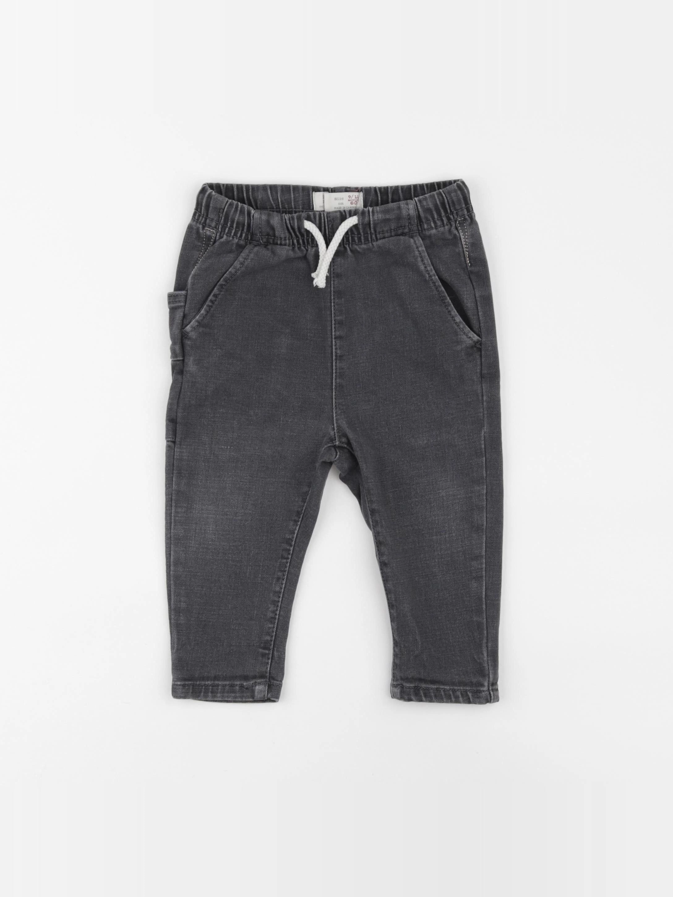 Zara - jegging gris - 9/12 mois