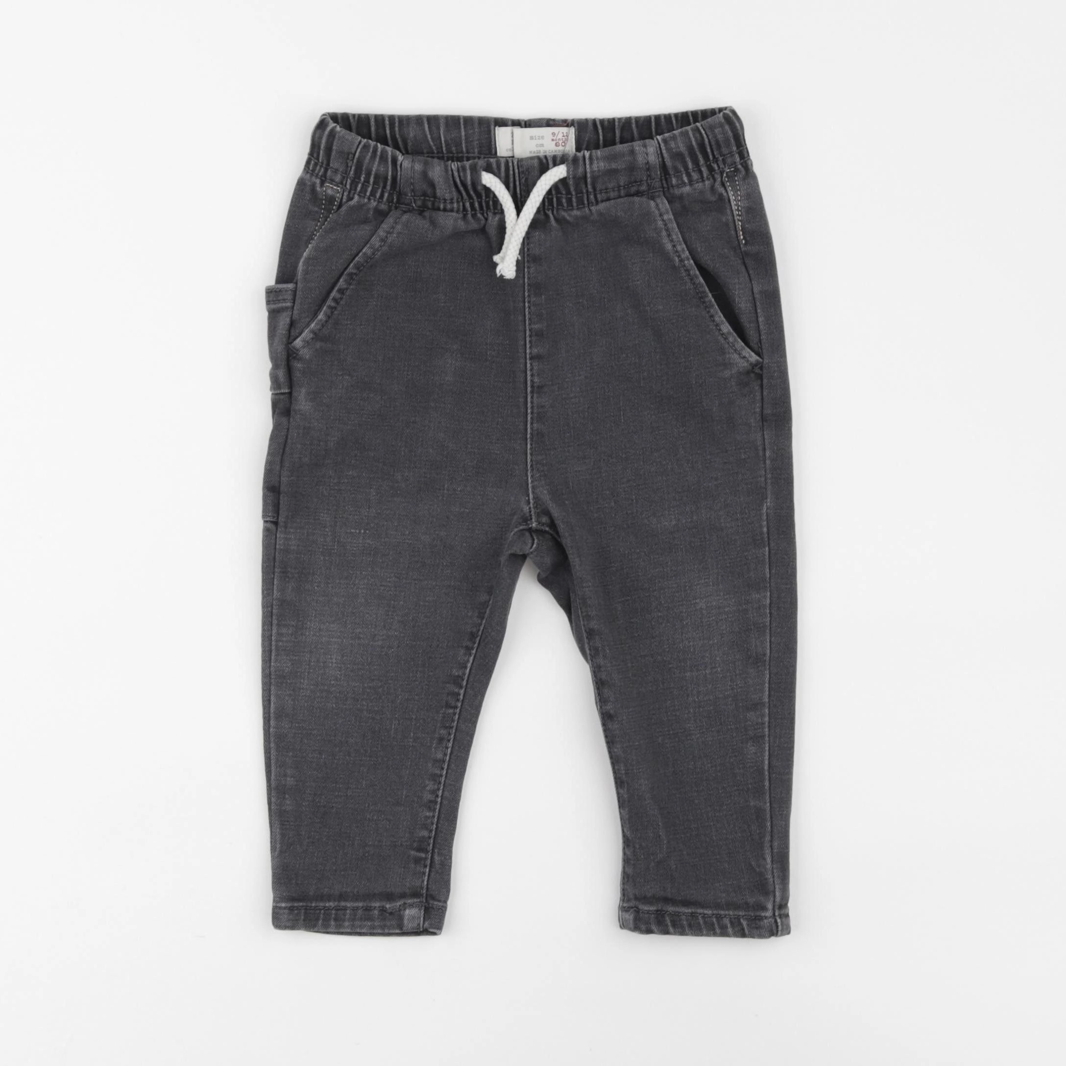 Zara - jegging gris - 9/12 mois