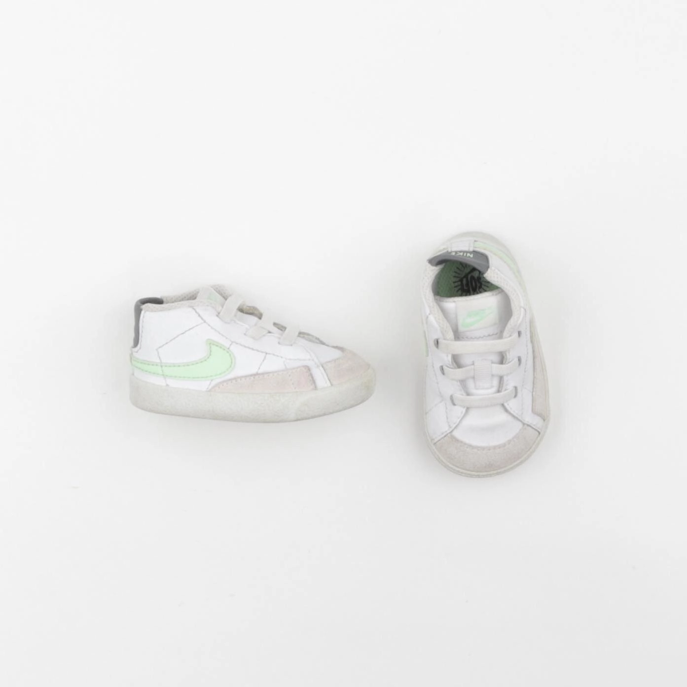 Nike - baskets blanc, vert - pointure 18/19