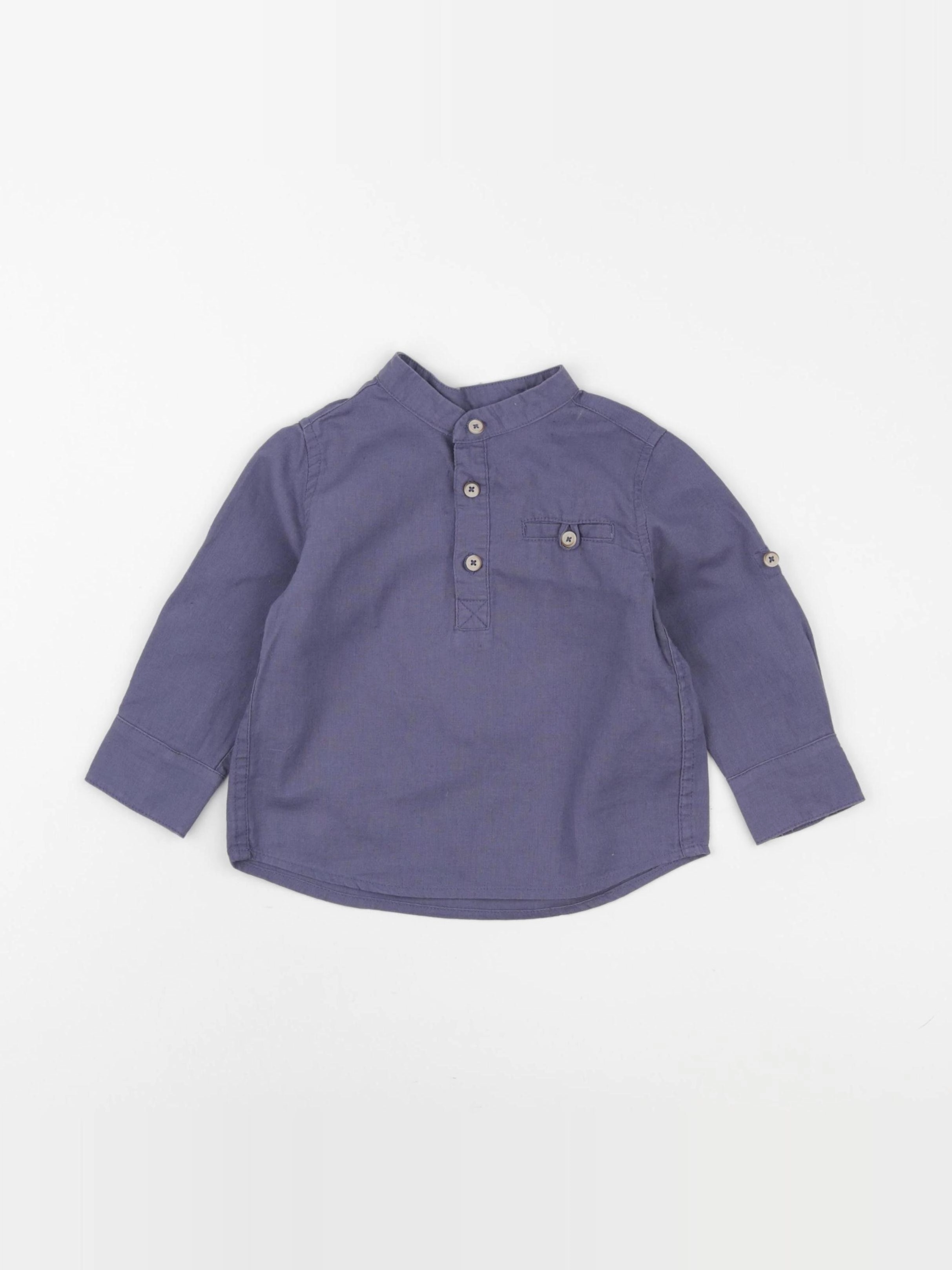 Vertbaudet - chemise bleu - 2 ans