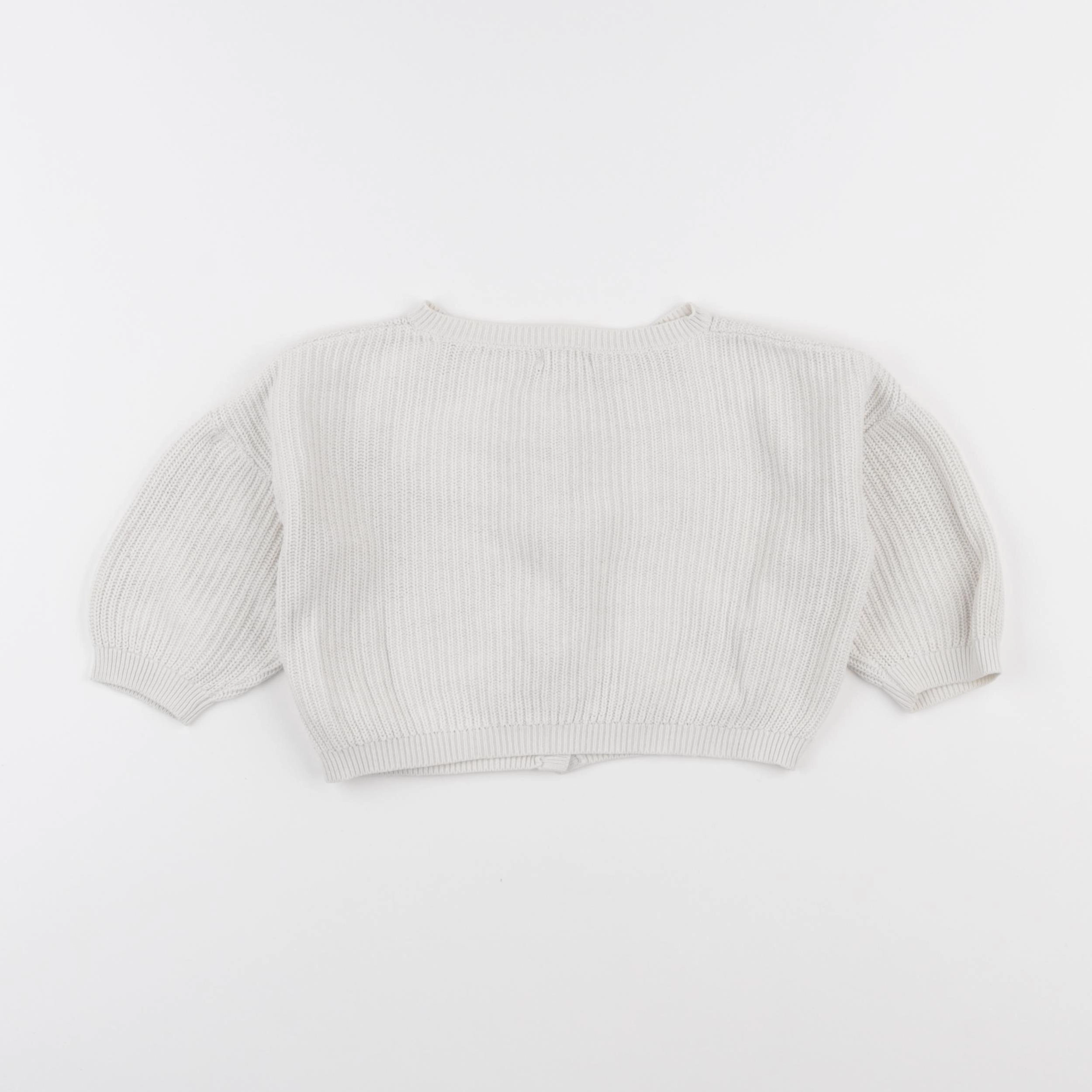 Vertbaudet - gilet beige - 12 mois