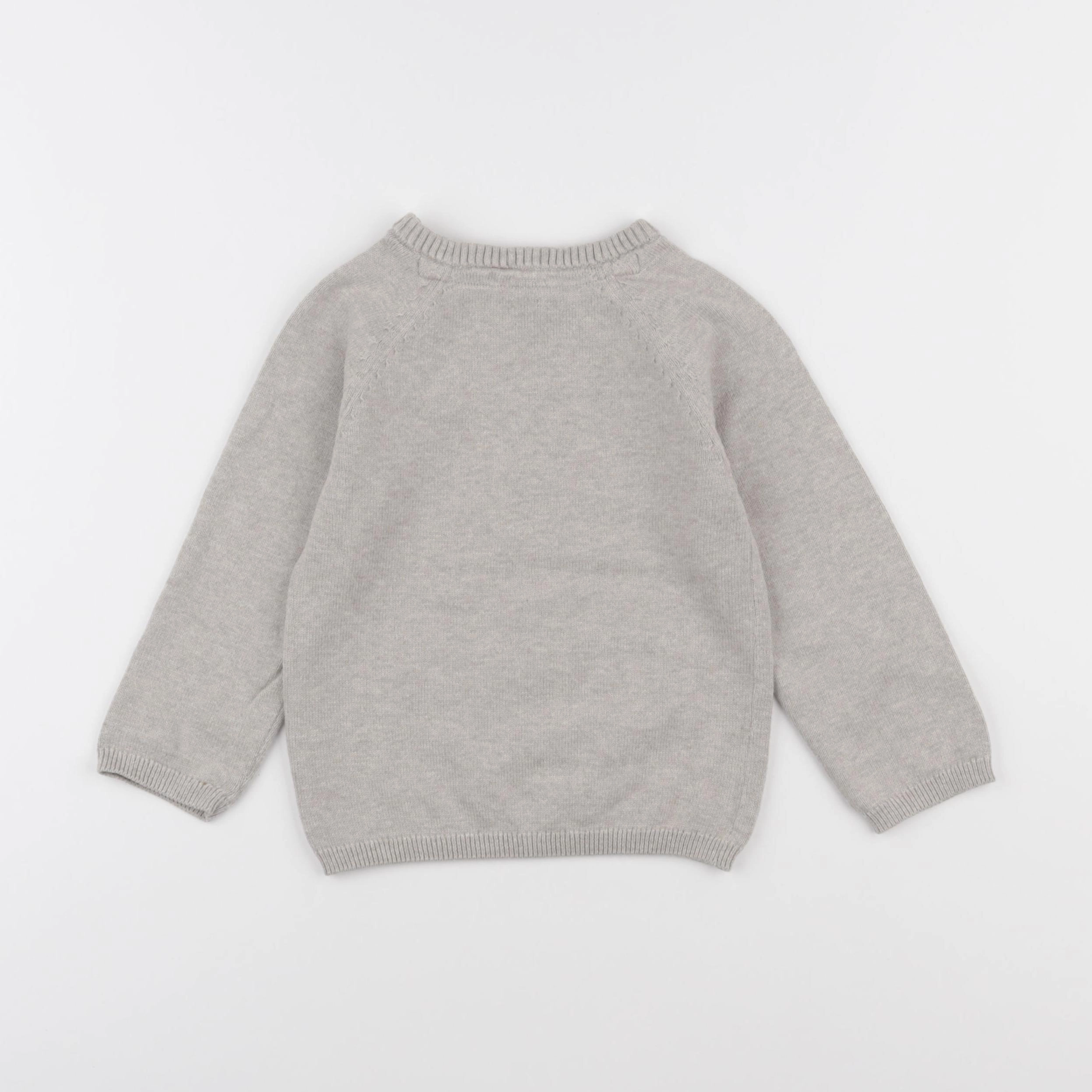 H&M - pull beige - 18/24 mois