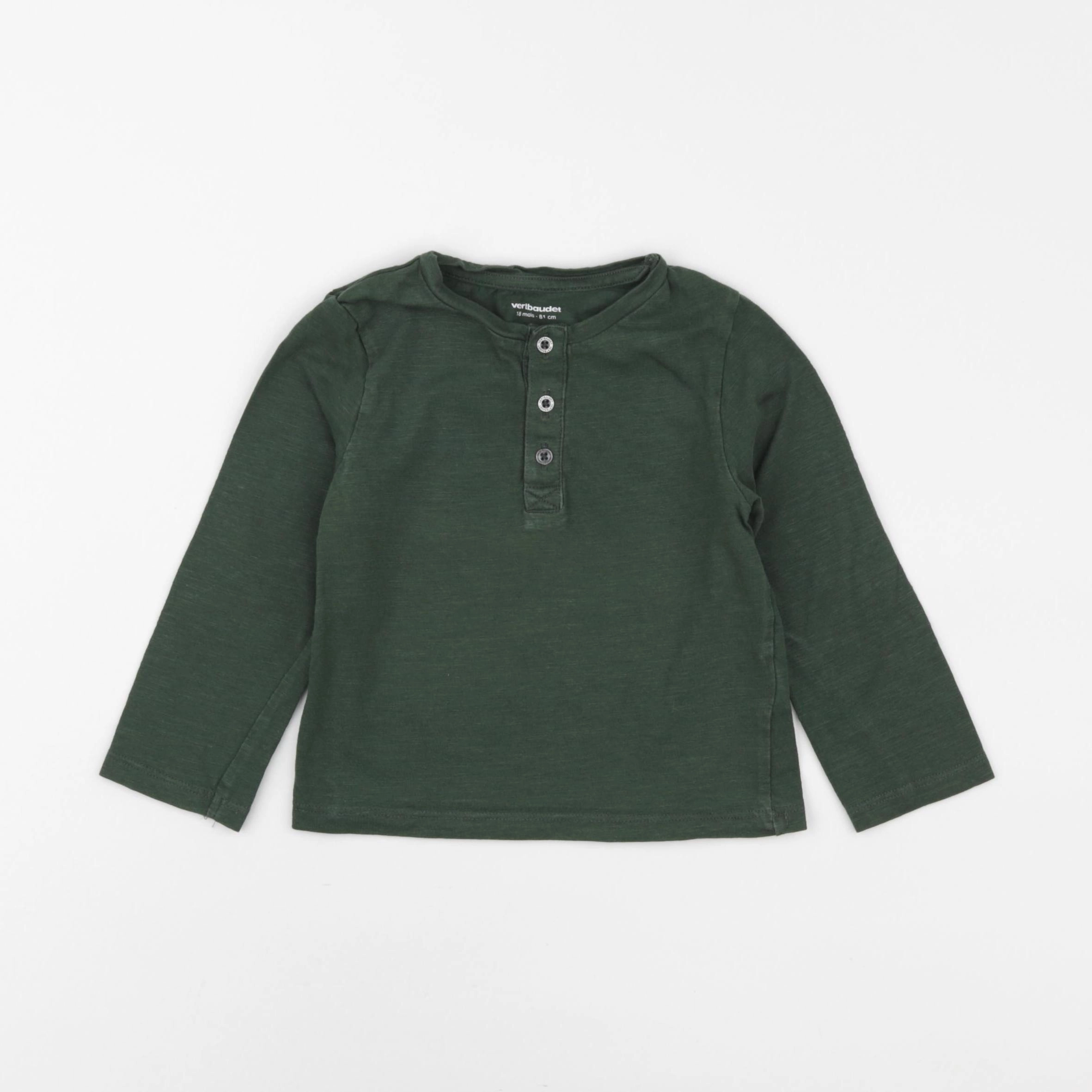 Vertbaudet - tee-shirt vert - 18 mois
