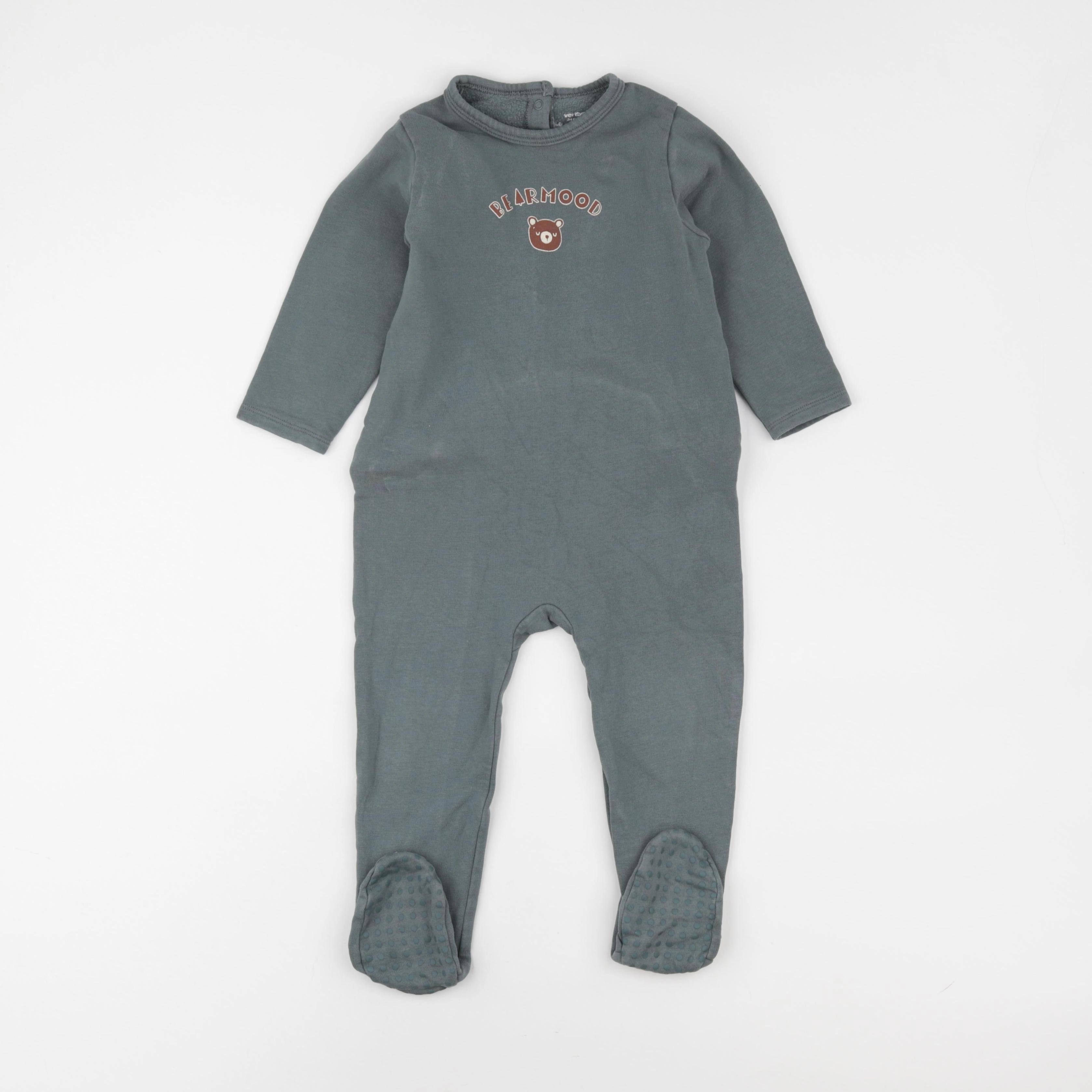 Vertbaudet - pyjama coton vert - 24 mois