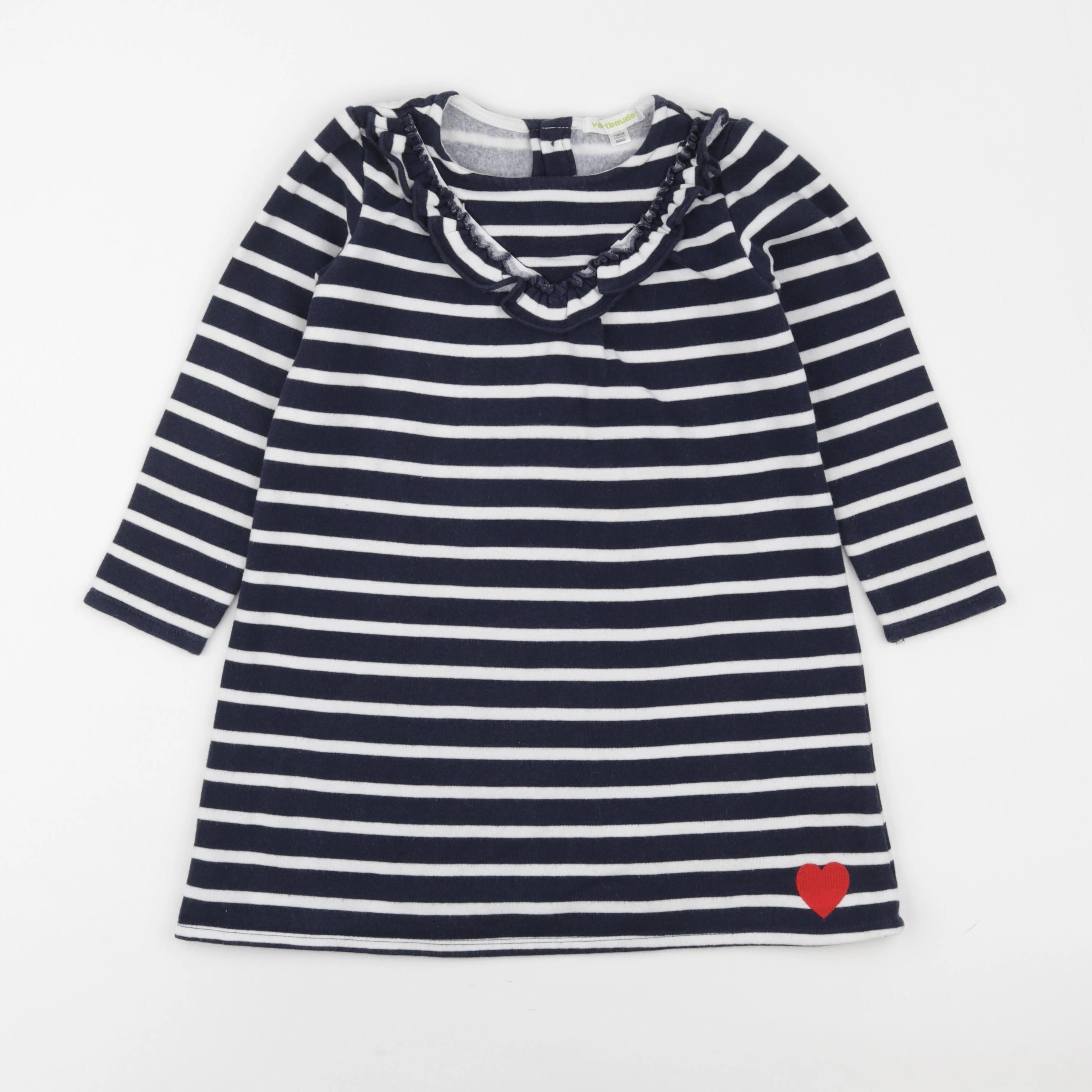 Vertbaudet - robe blanc, bleu - 6 ans