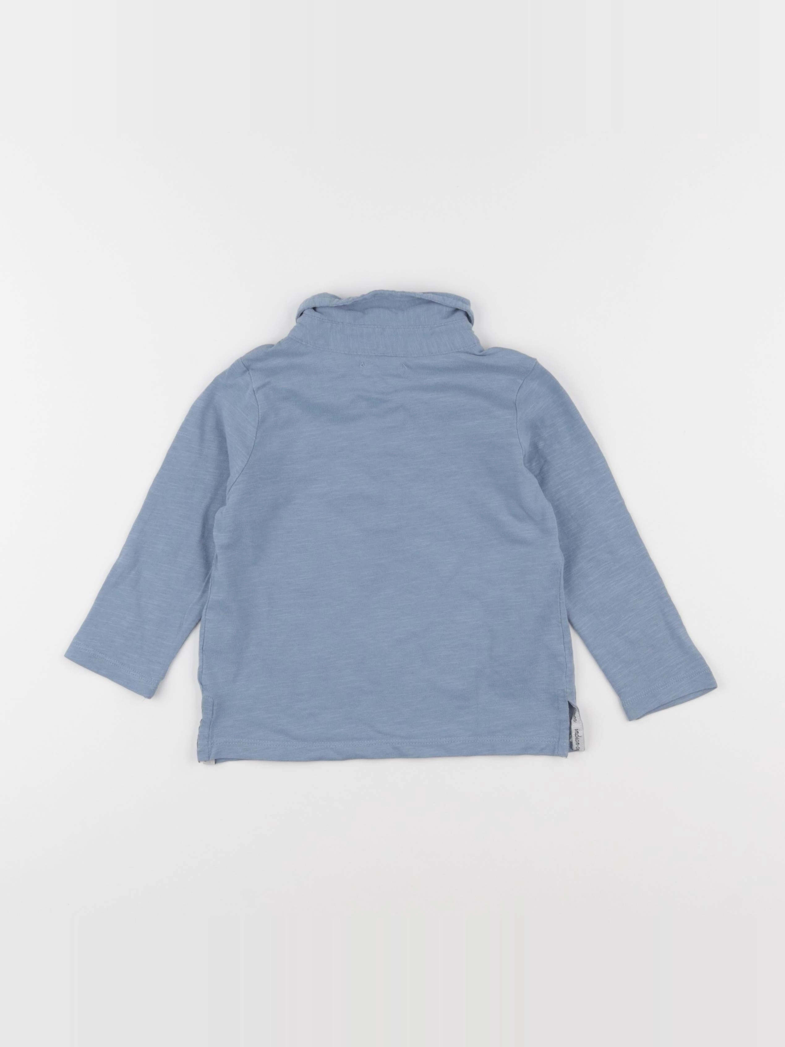 Little Cigogne - polo bleu - 2 ans