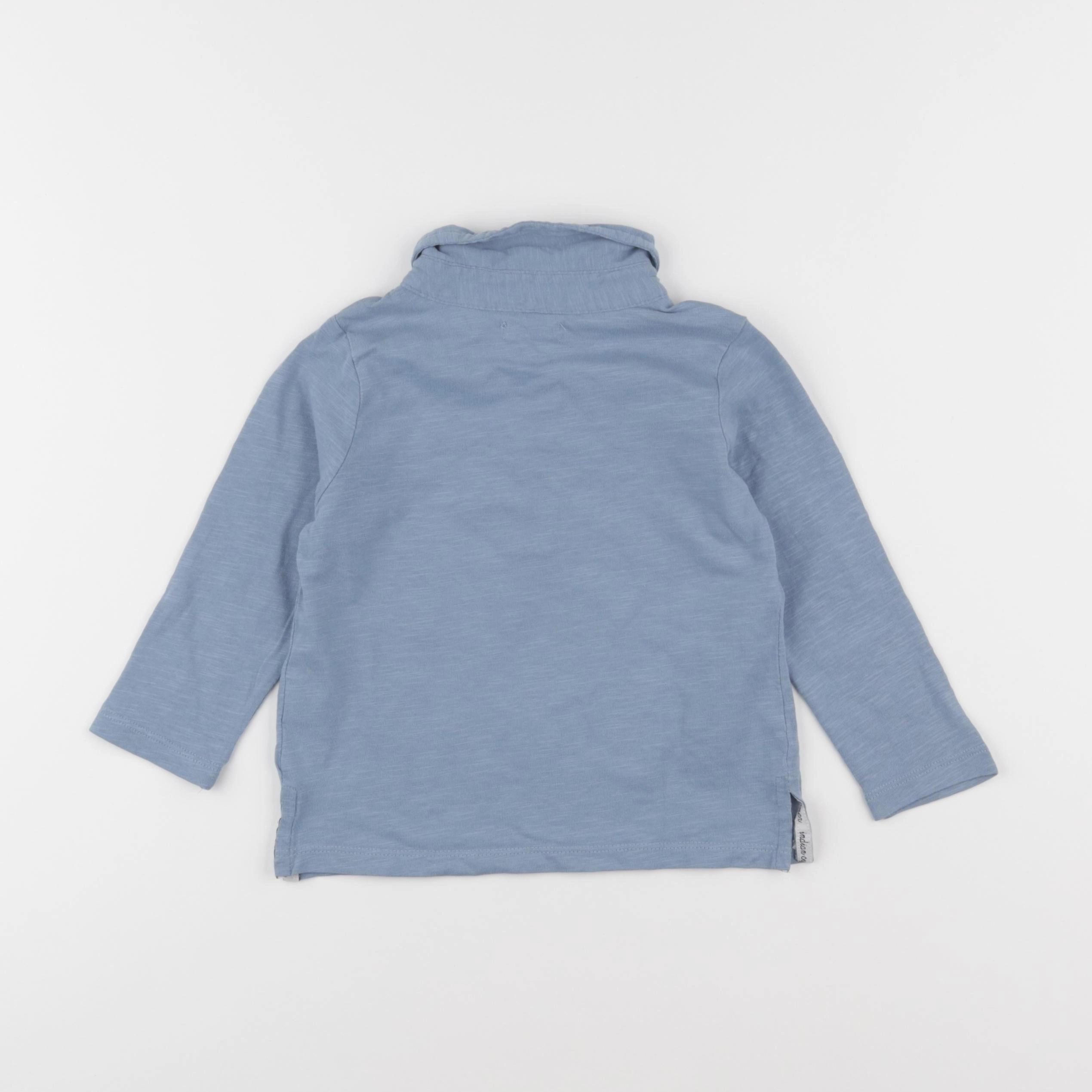 Little Cigogne - polo bleu - 2 ans