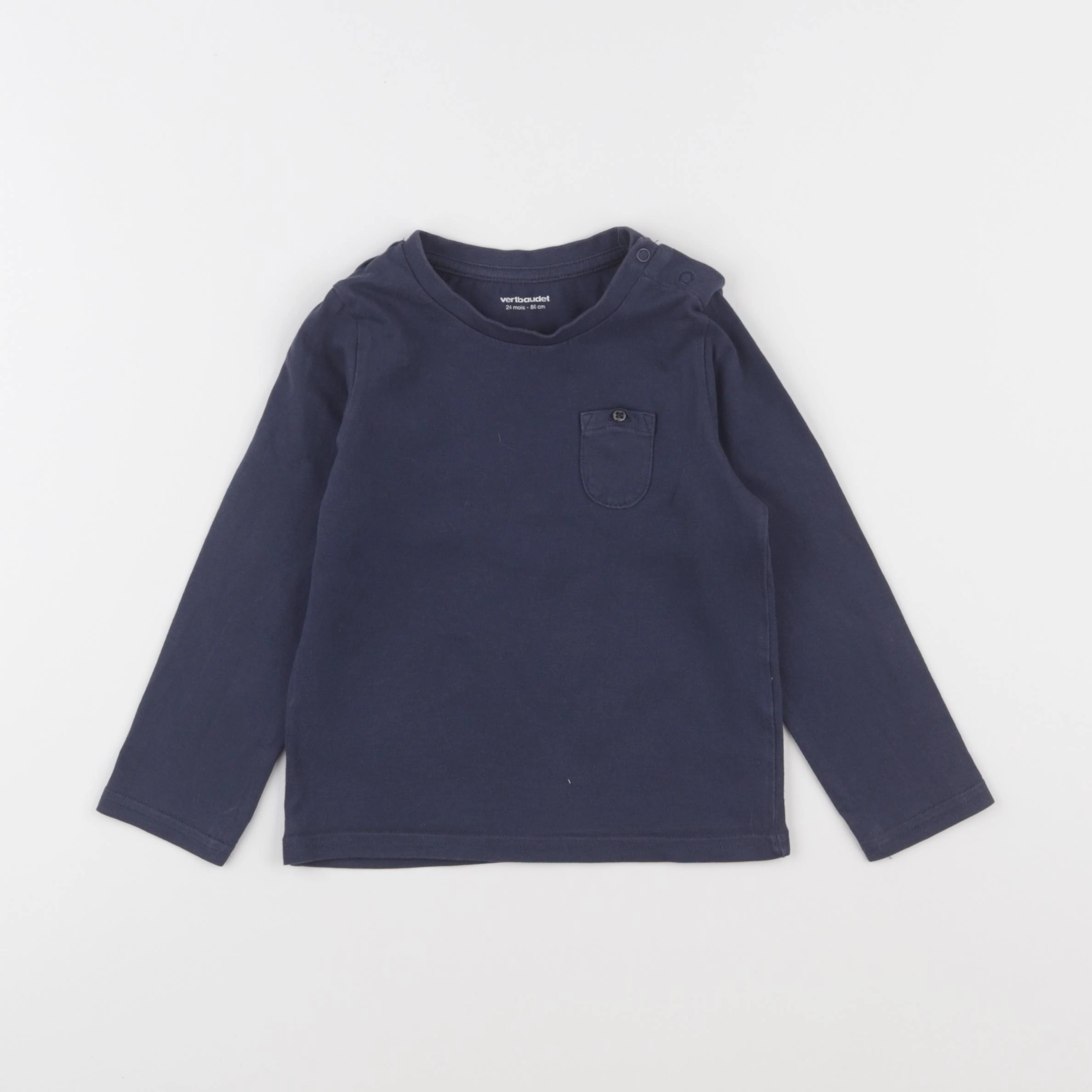 Vertbaudet - tee-shirt bleu - 24 mois