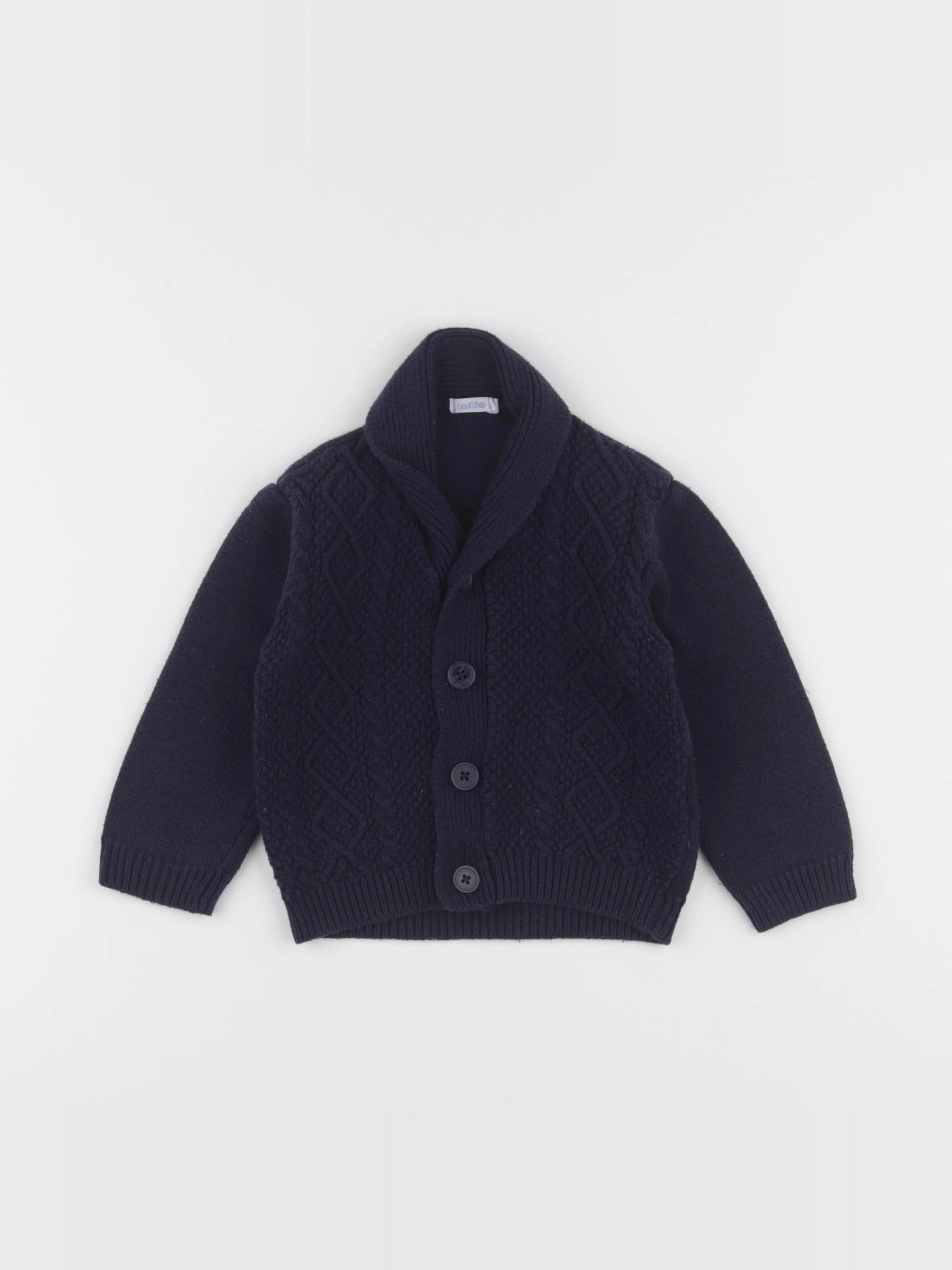 Boutchou - gilet bleu - 18 mois