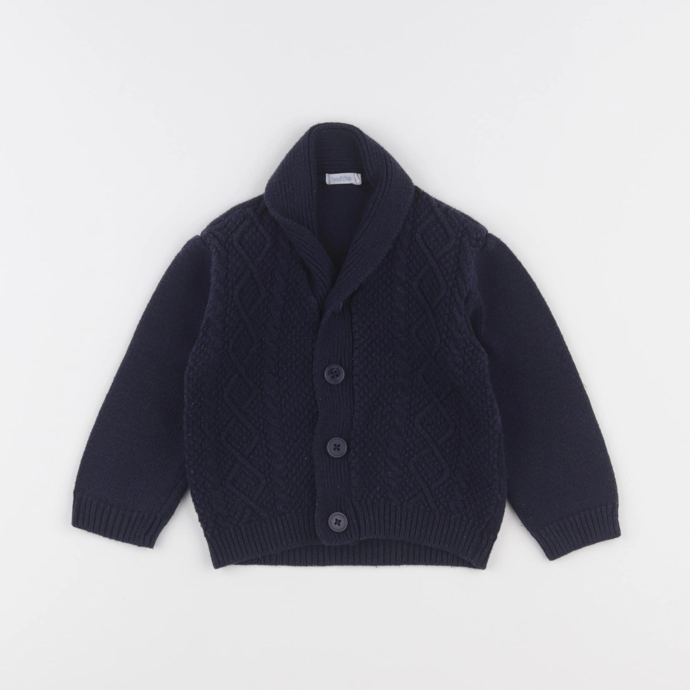 Boutchou - gilet bleu - 18 mois
