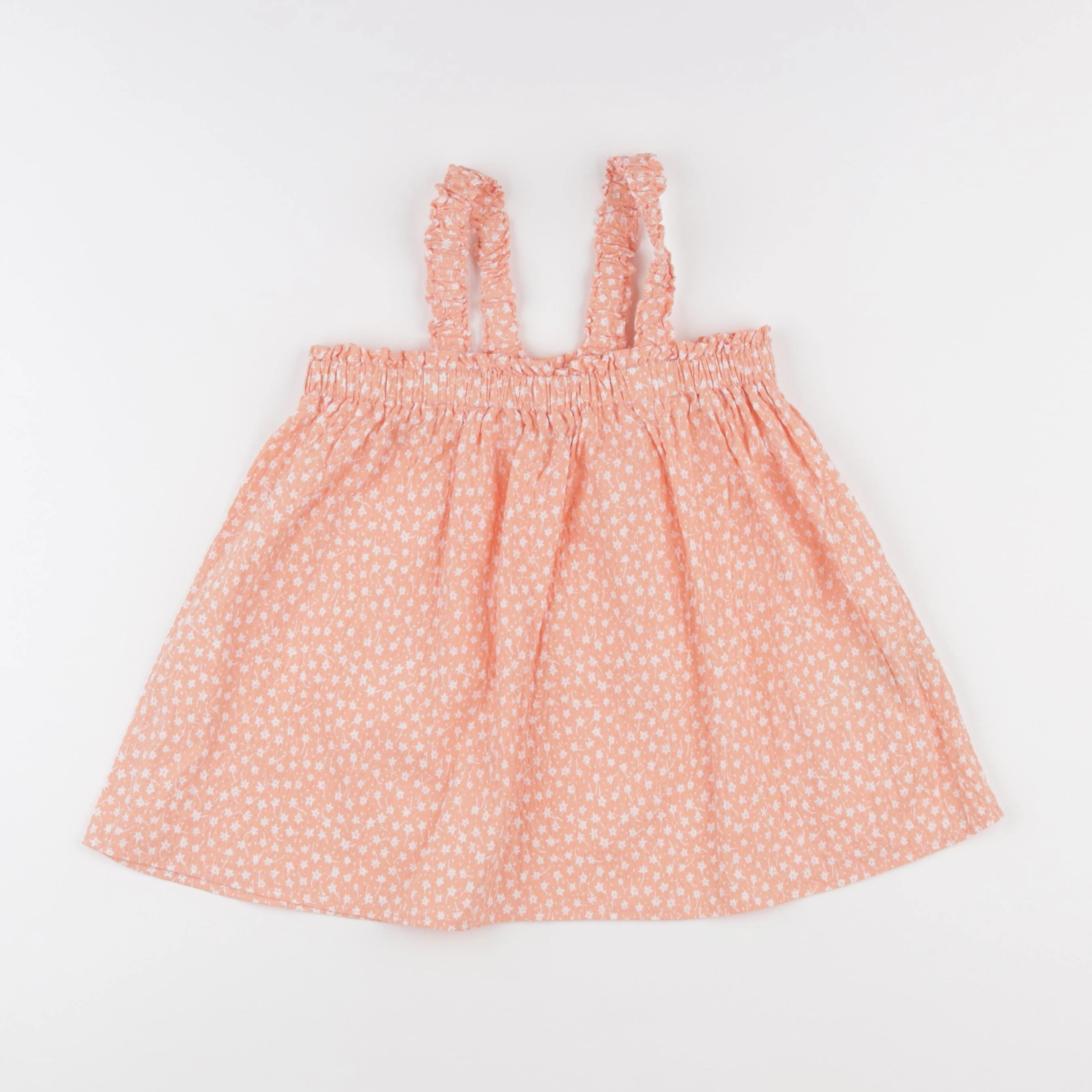 Uniqlo - blouse orange - 7/8 ans