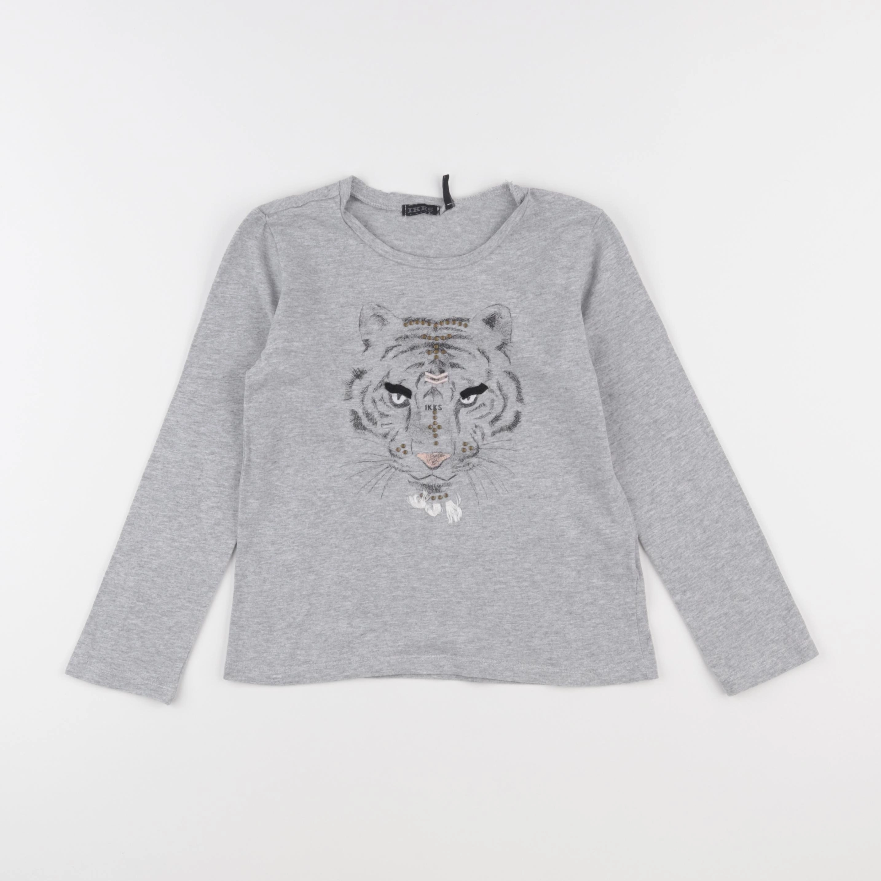 IKKS - tee-shirt gris - 8 ans