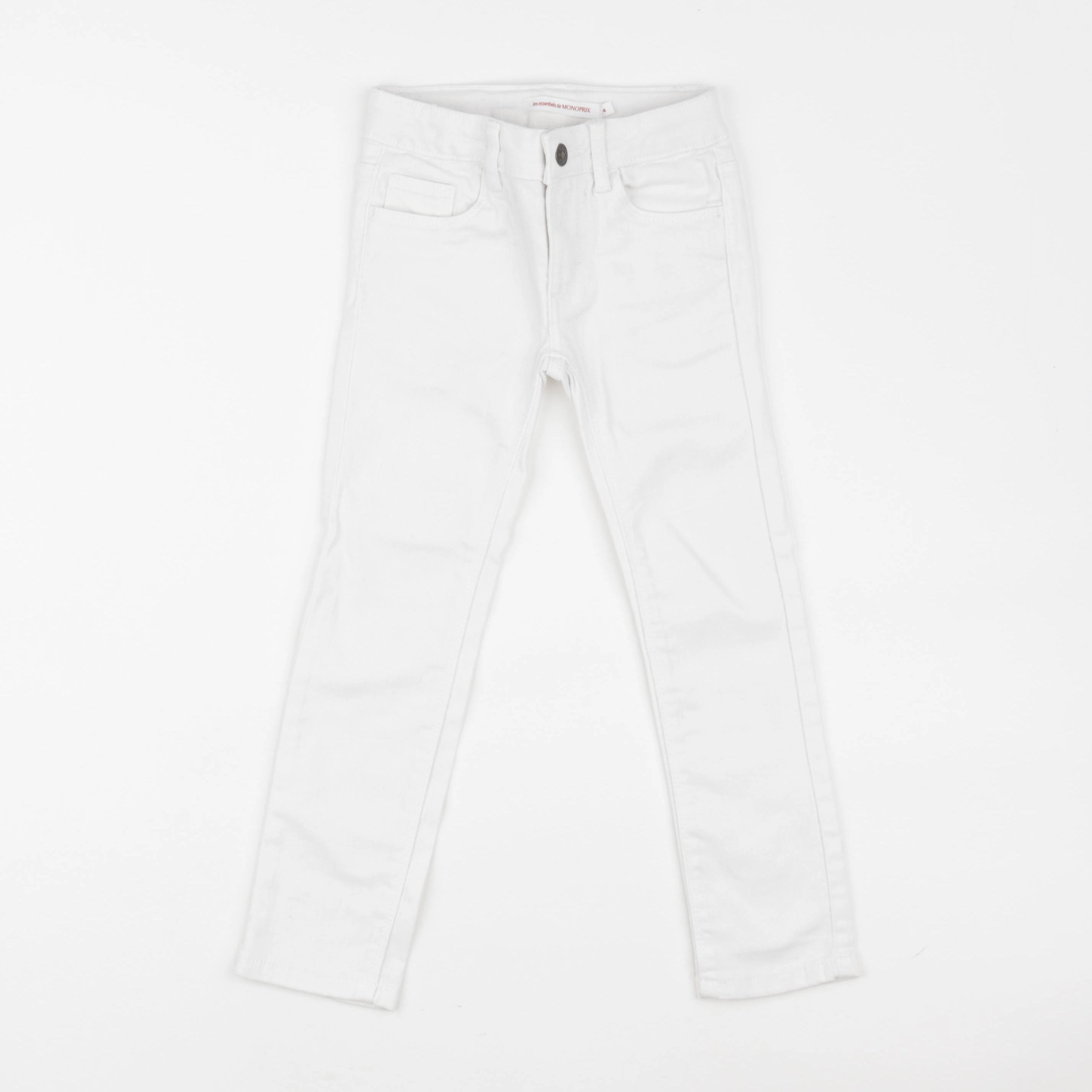 Monoprix - jean blanc - 4 ans