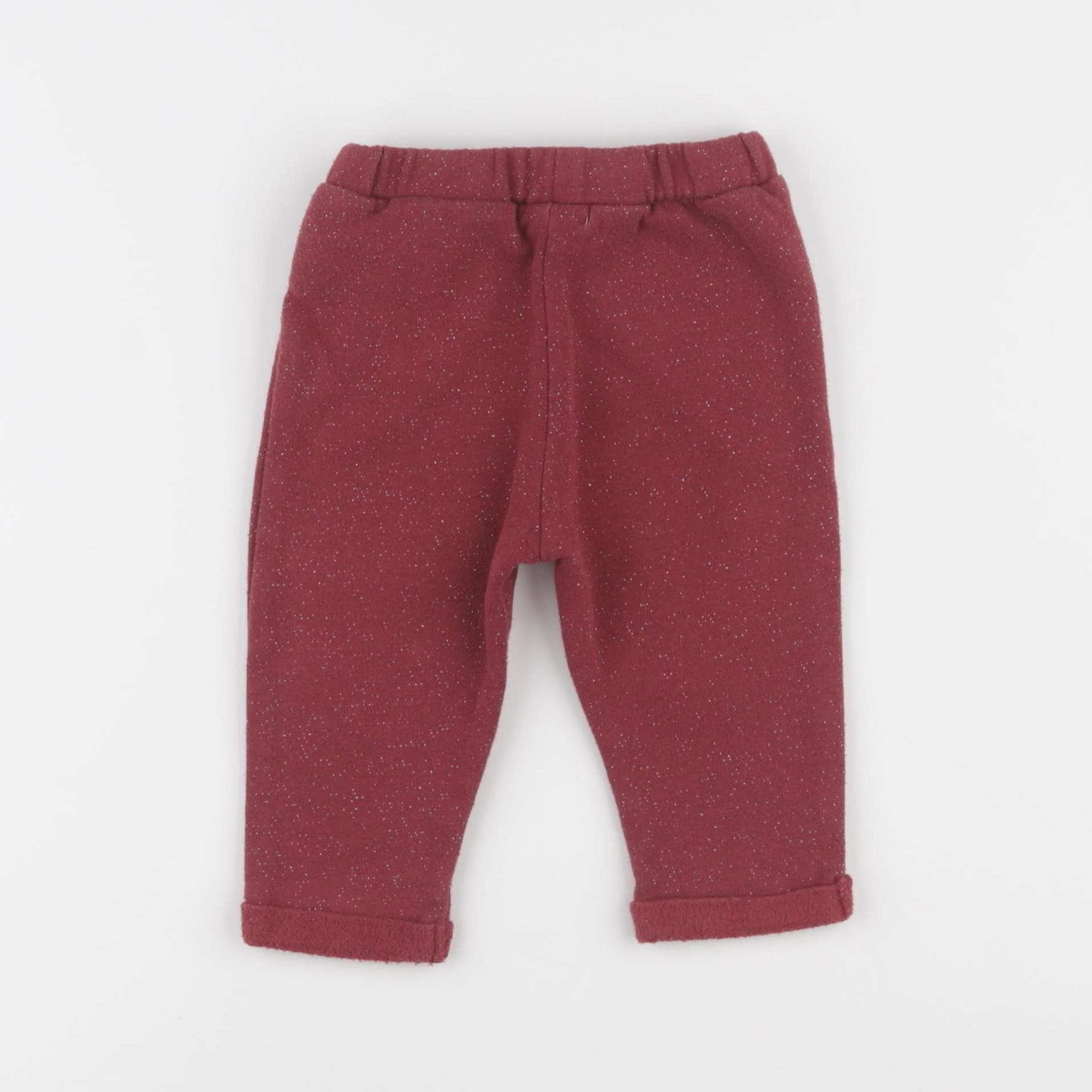 Vertbaudet - pantalon rouge - 12 mois