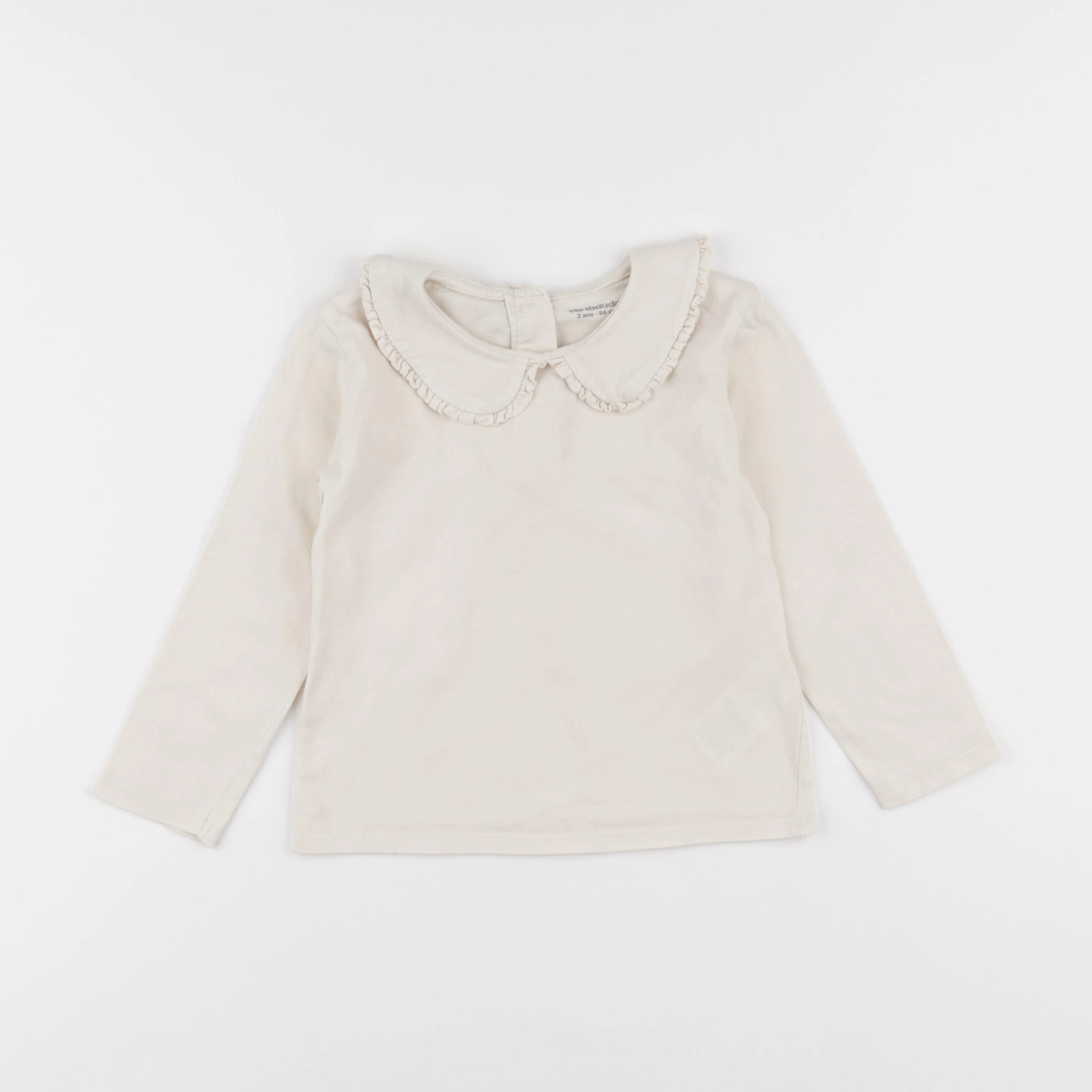 Vertbaudet - tee-shirt beige - 2 ans