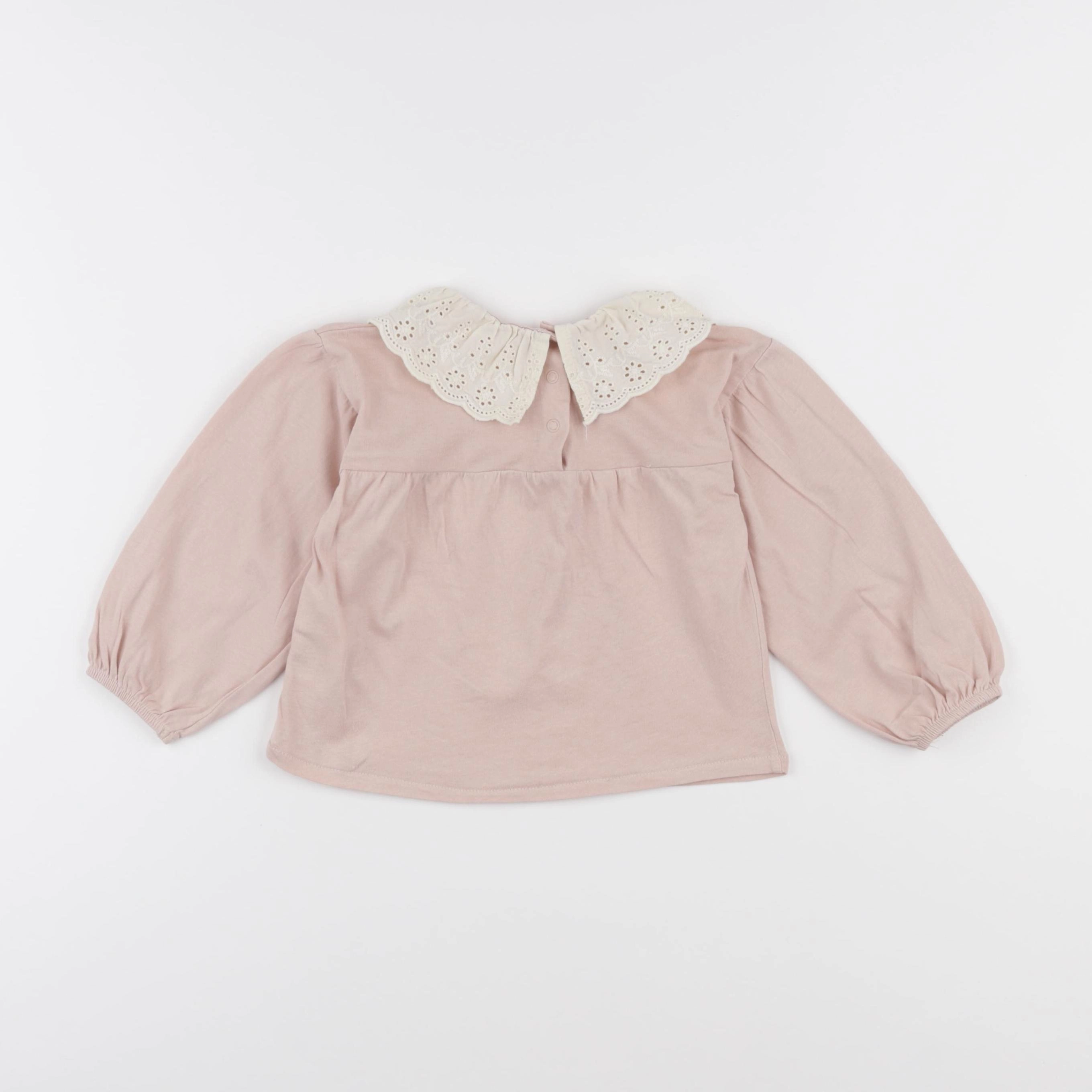 Vertbaudet - tee-shirt rose - 24 mois