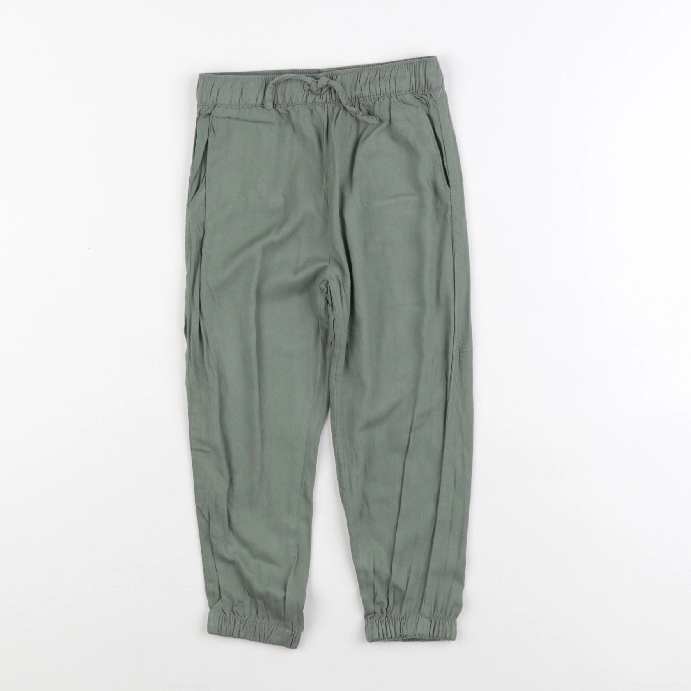 H&M - pantalon vert - 2/3 ans