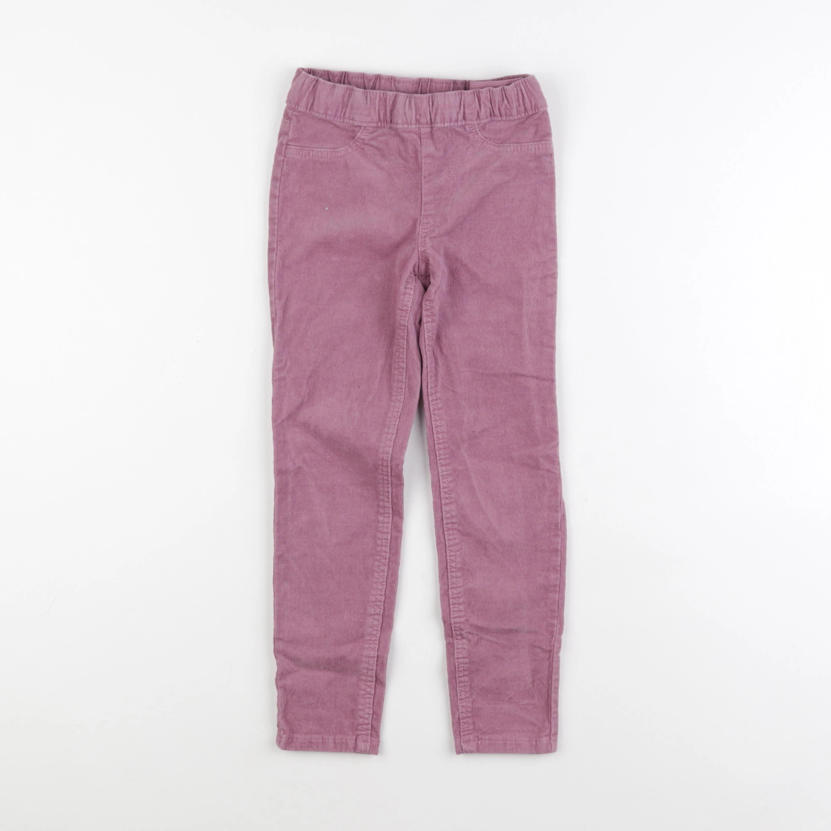 H&M - pantalon rose - 4/5 ans