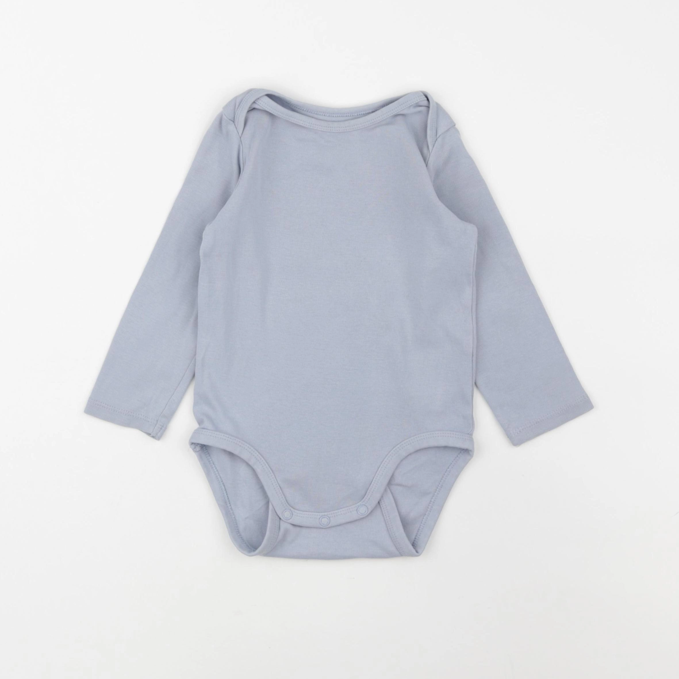 H&M - body bleu - 12/18 mois