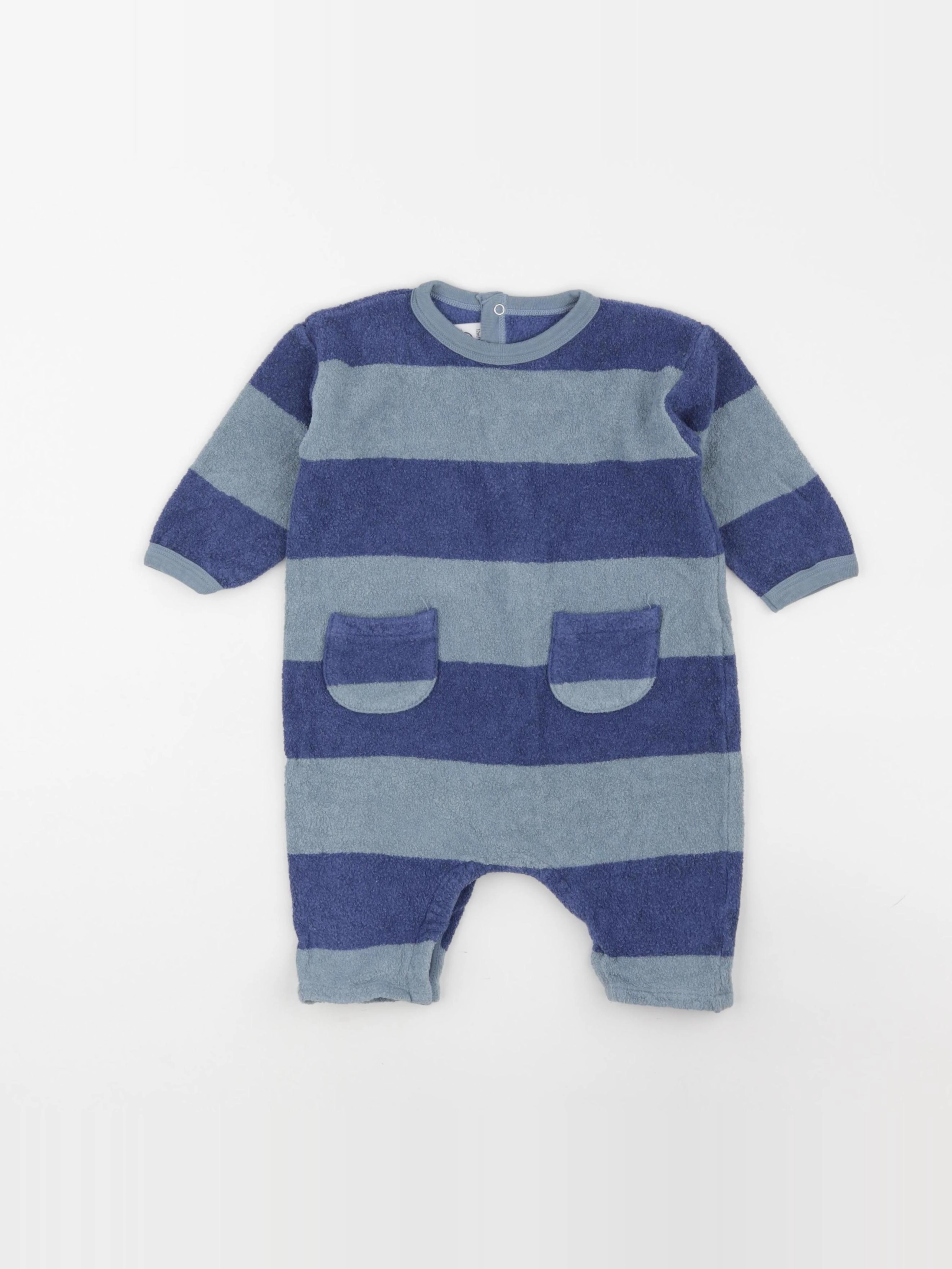 Petit Bateau - combinaison bleu - 12 mois