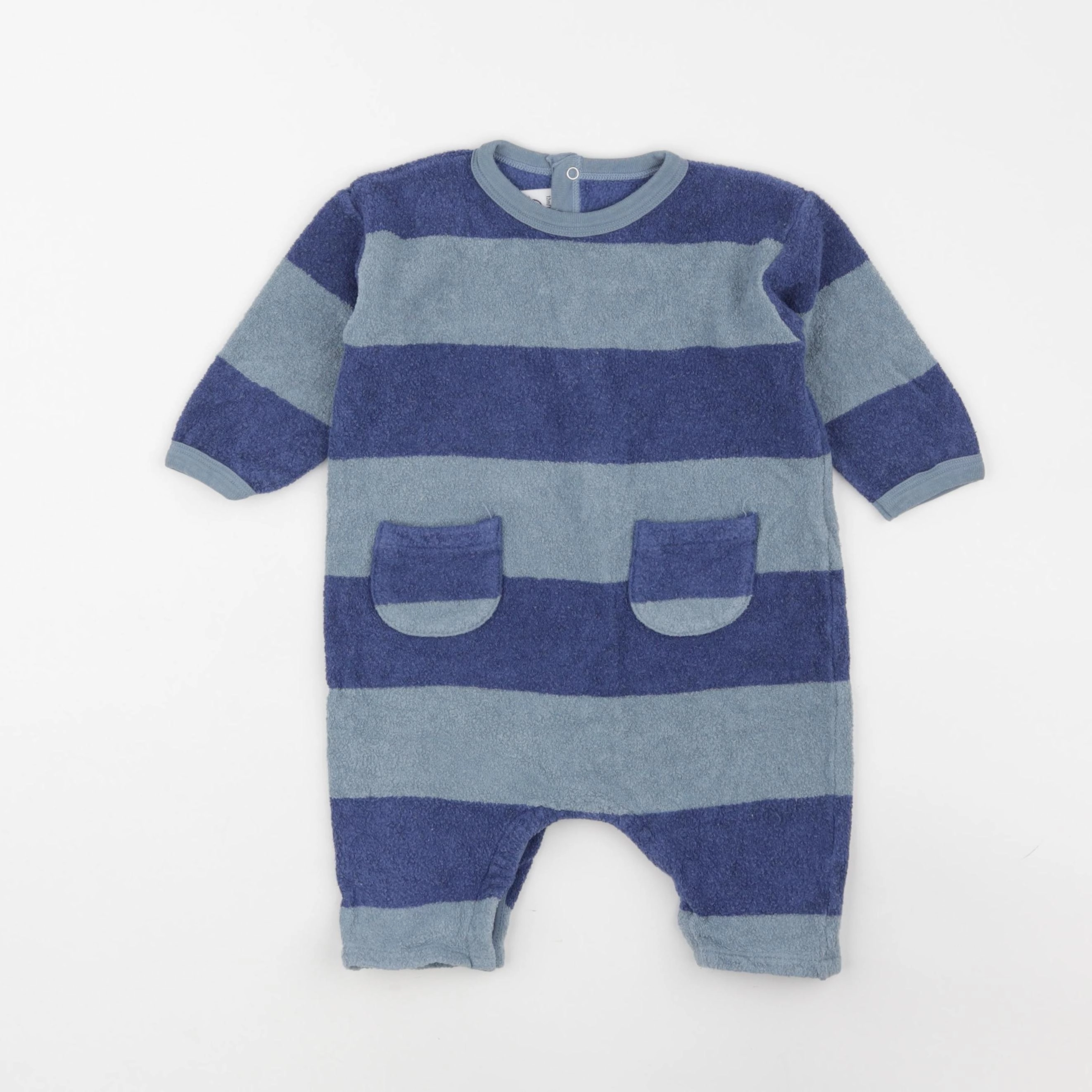 Petit Bateau - combinaison bleu - 12 mois