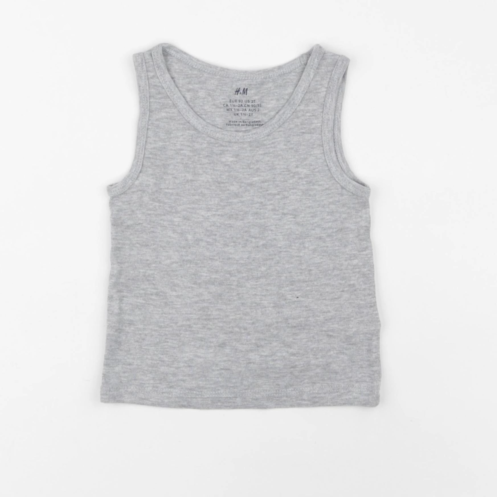 H&M - maillot de corps gris - 18/24 mois
