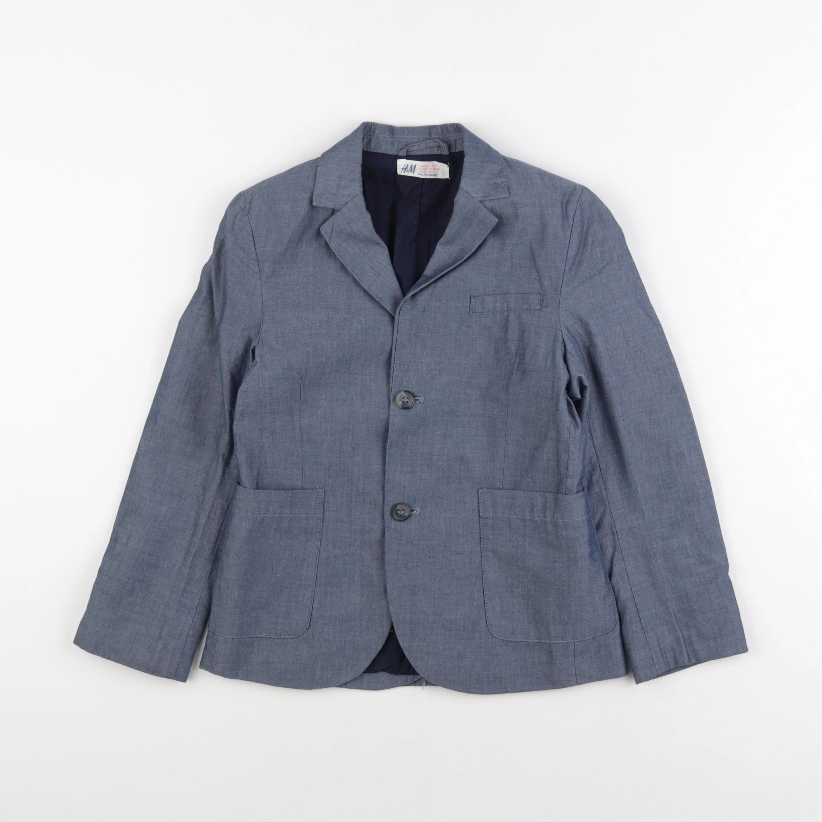 H&M - veste bleu - 8/9 ans