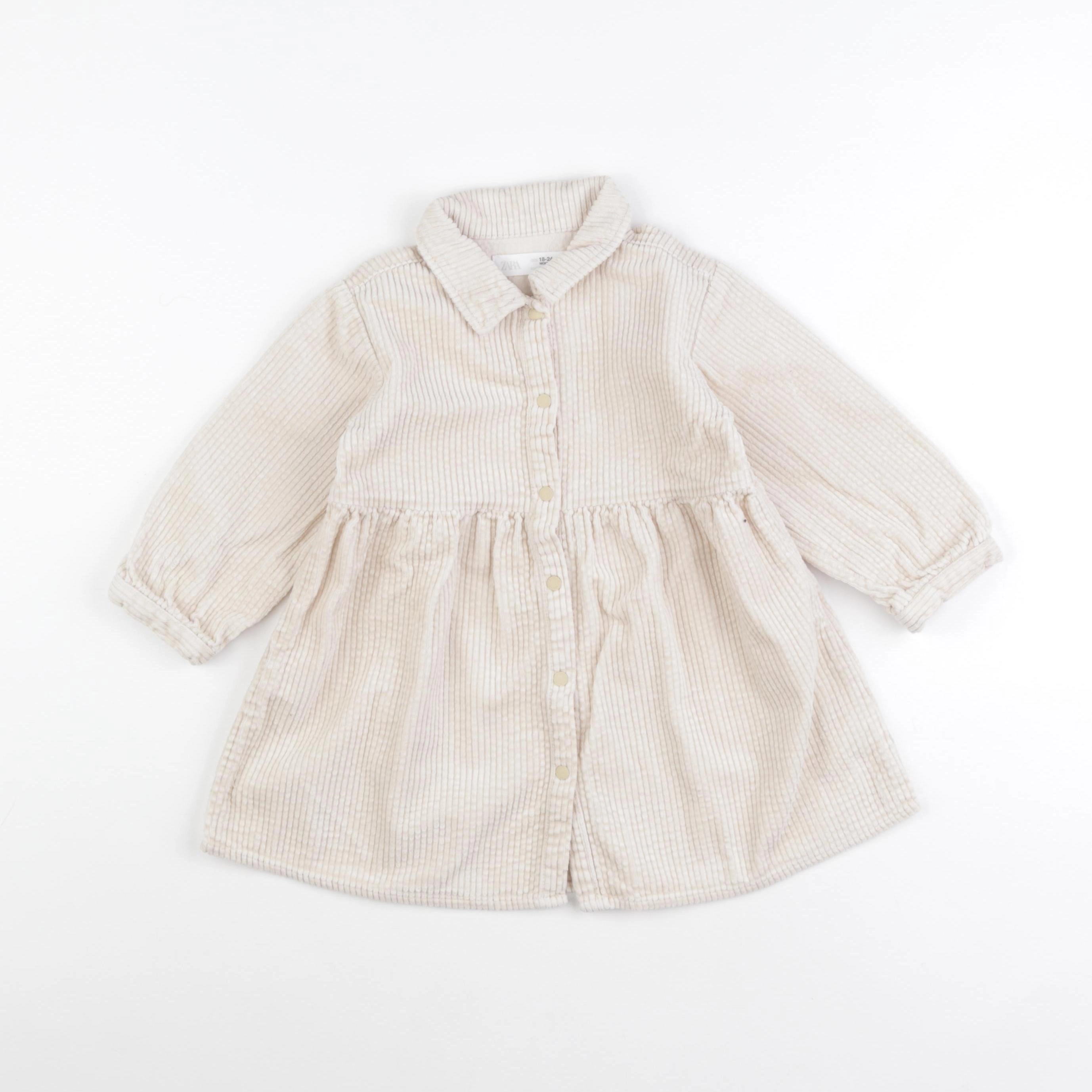 Zara - robe beige - 18/24 mois