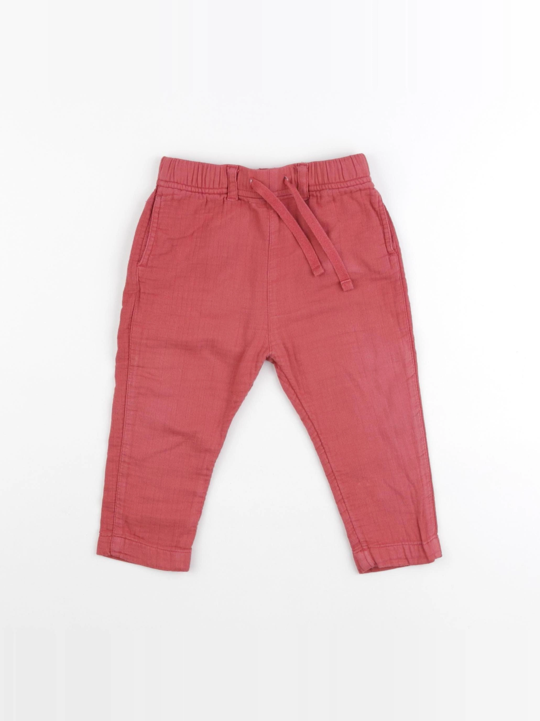 Boutchou - pantalon rouge - 12 mois