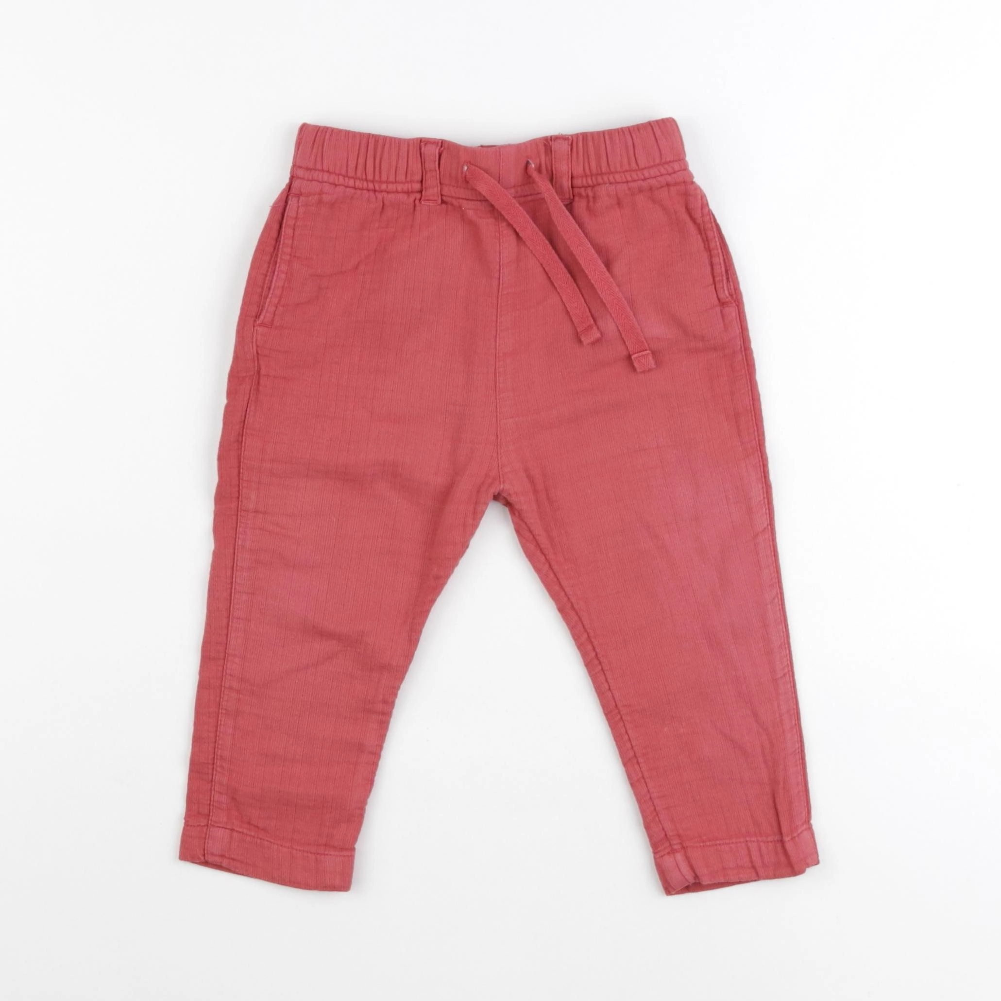Boutchou - pantalon rouge - 12 mois