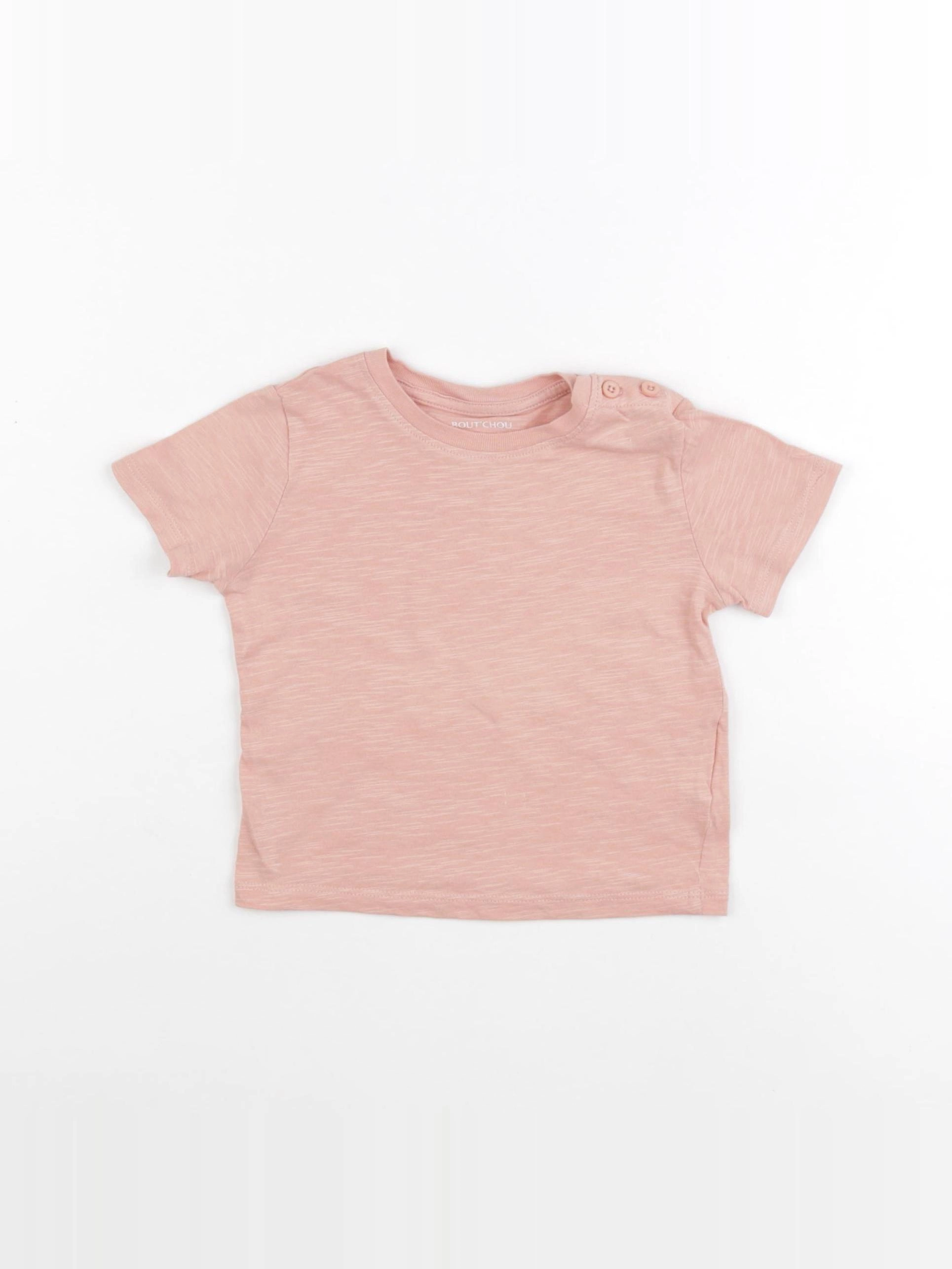 Boutchou - tee-shirt rose - 12 mois