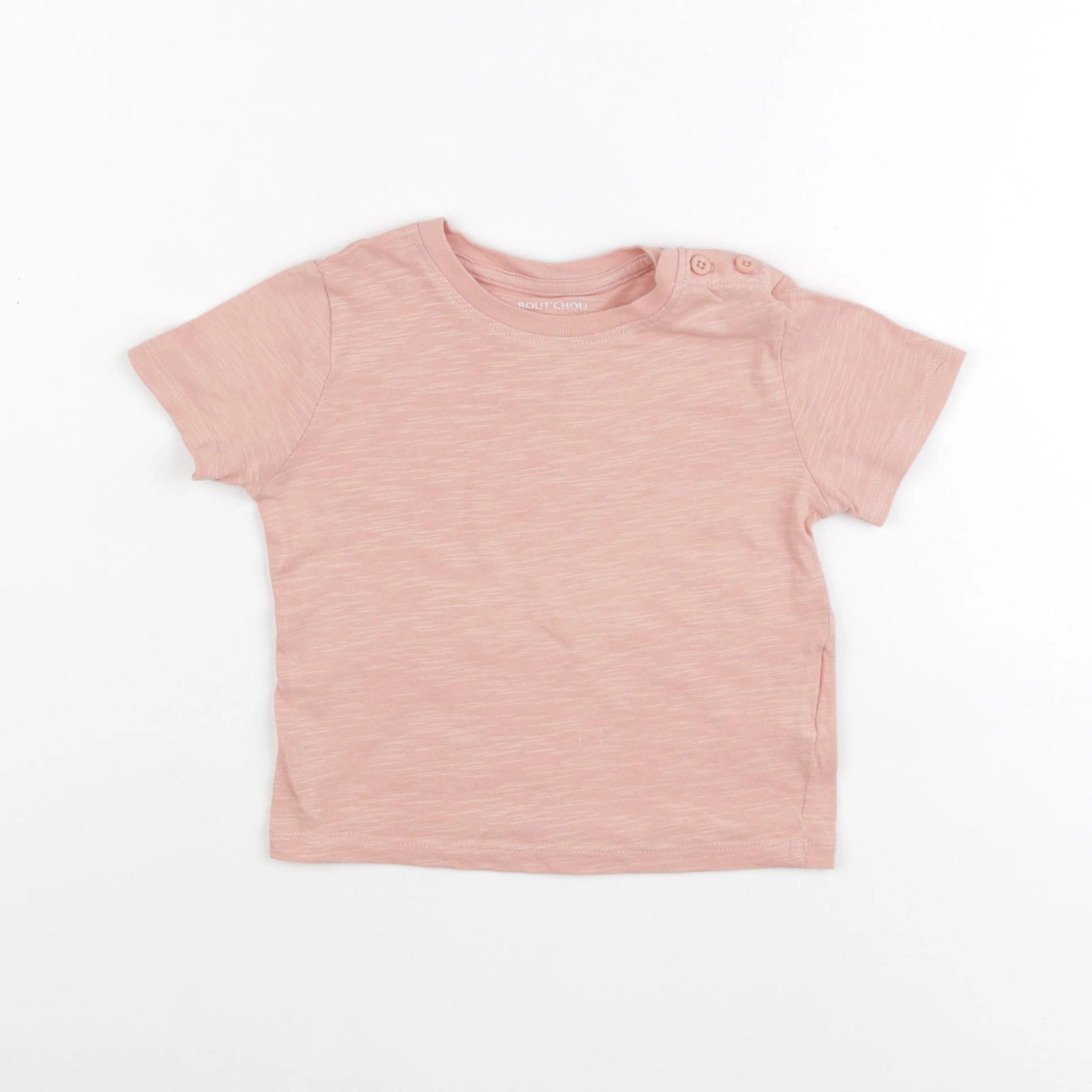 Boutchou - tee-shirt rose - 12 mois