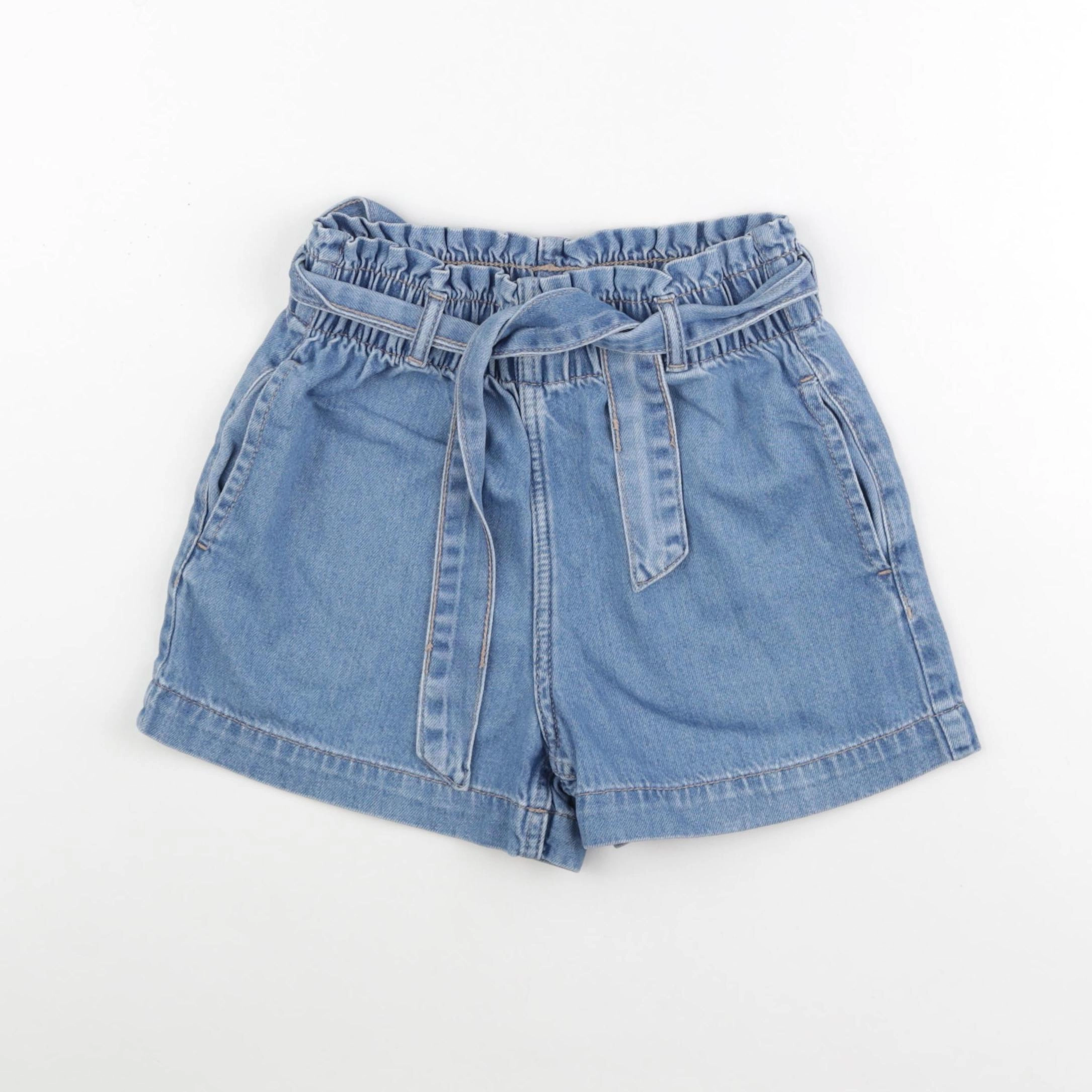 H&M - short bleu - 9/10 ans