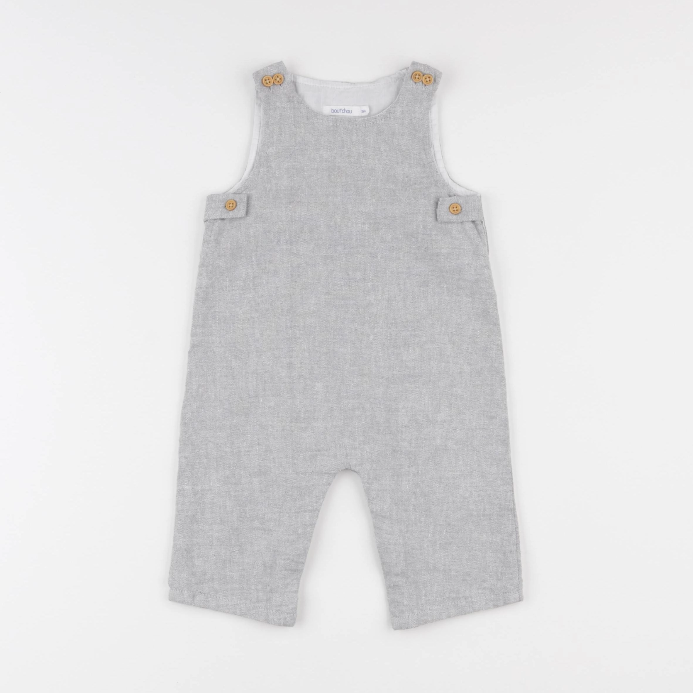 Boutchou - combinaison gris - 3 mois