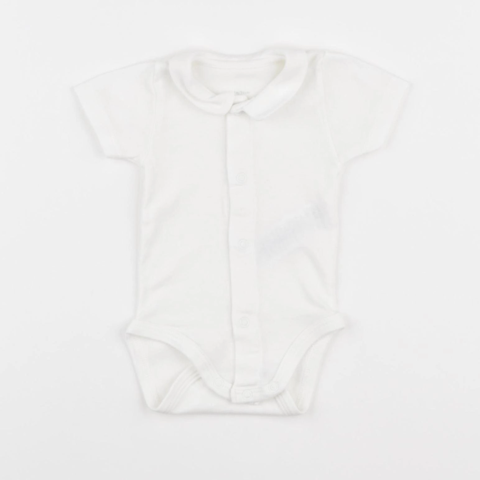 Petit Bateau - body à col blanc - 1 mois